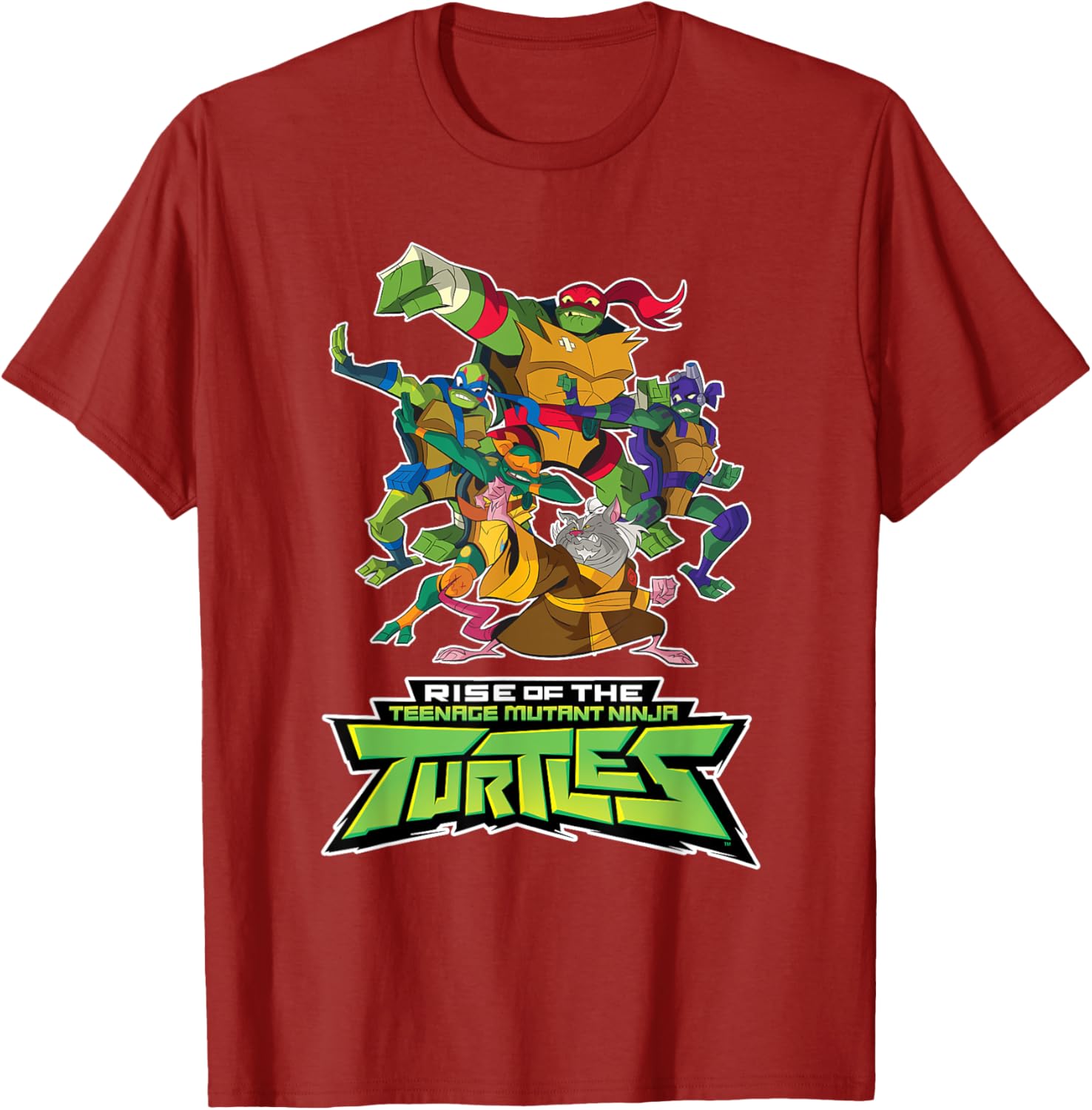 Mademark Teenage Mutant Ninja Turtles Rise T-Shirt with Splinter Design - 2