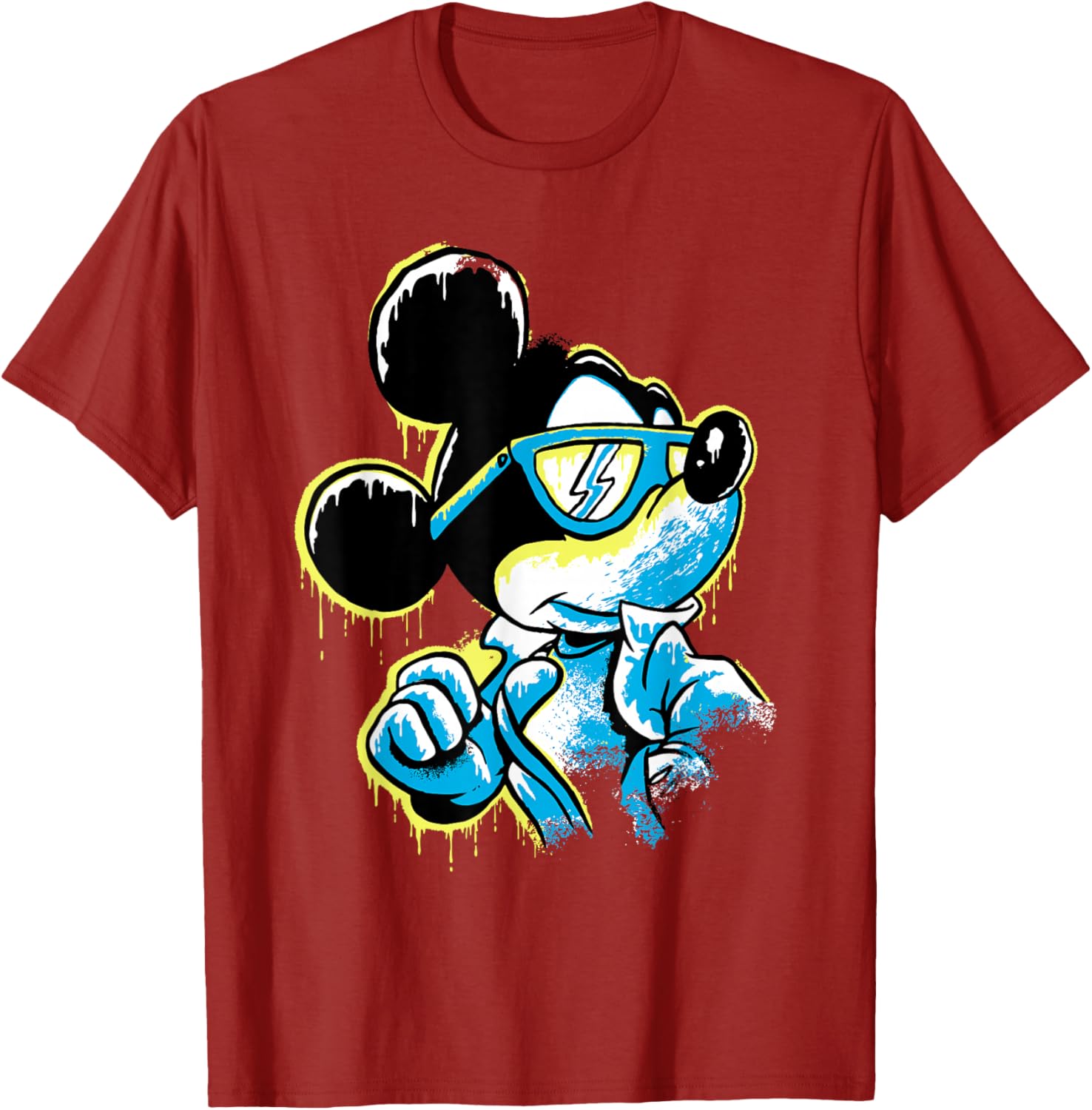 Disney Mickey Mouse Icy Cool Paint Drip T-Shirt for Fun Fashion Lovers - 2