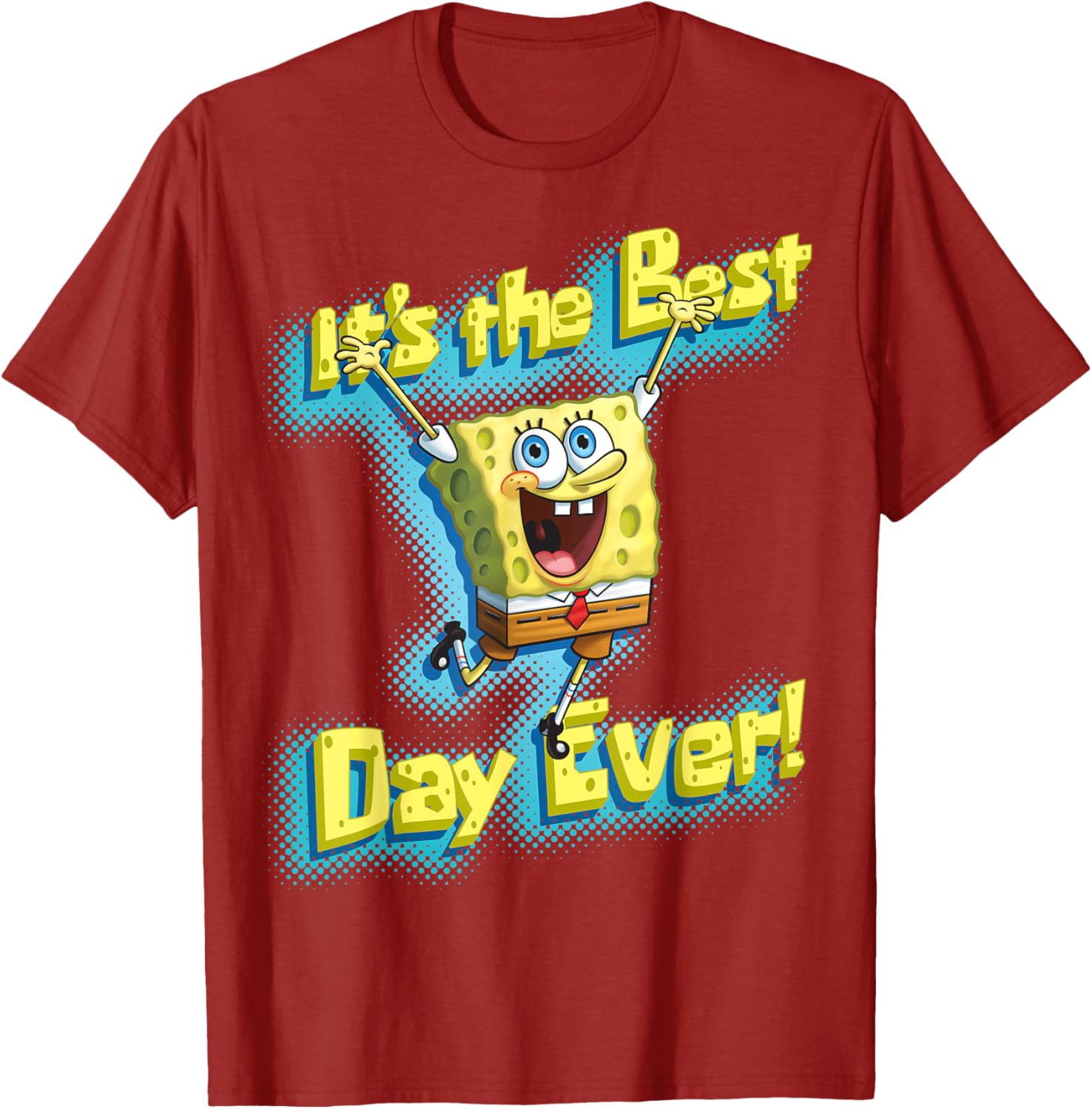 Mademark SpongeBob SquarePants Best Day Ever T-Shirt for Fun Fans - 5
