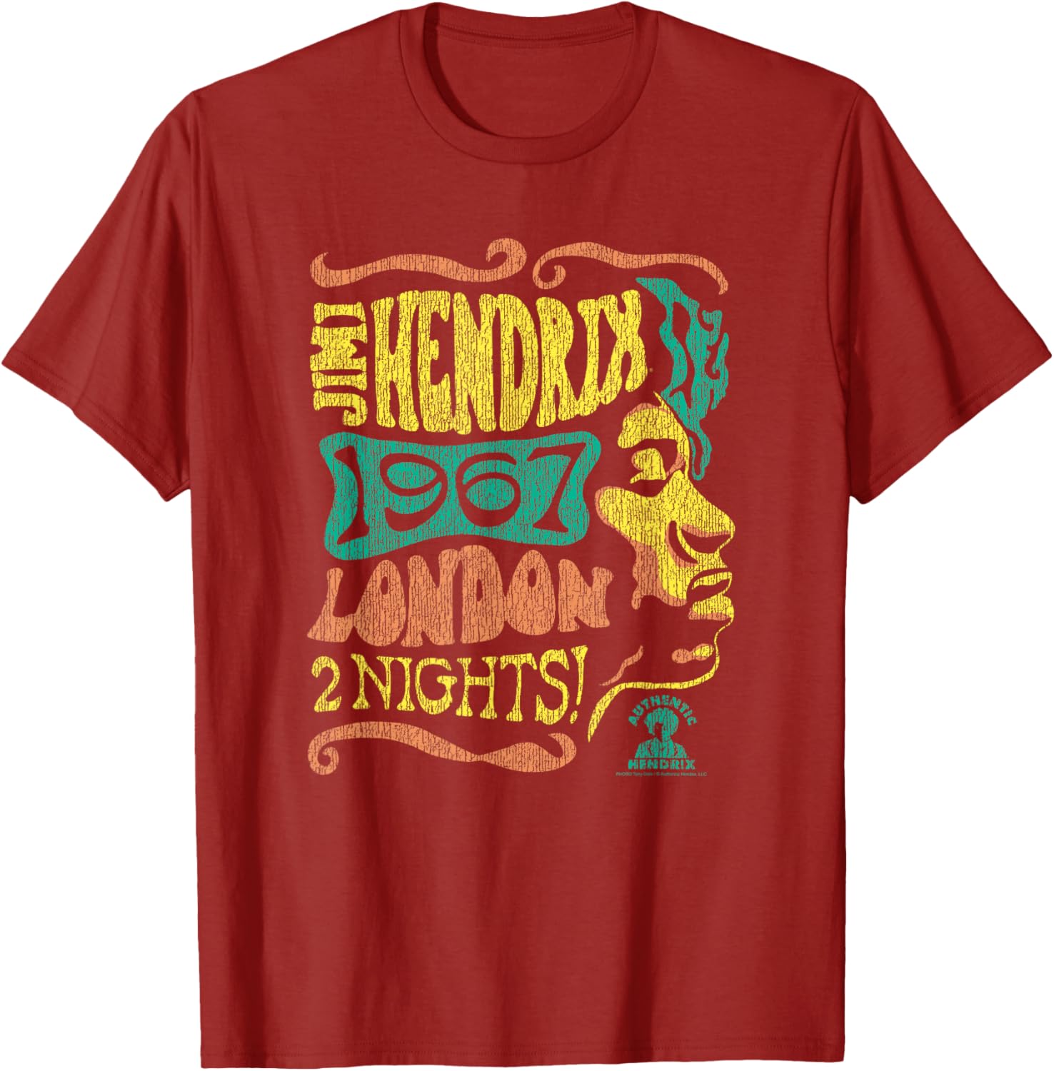 Jimi Hendrix 1967 London Concert Vintage Band T-Shirt for Music Lovers - 1