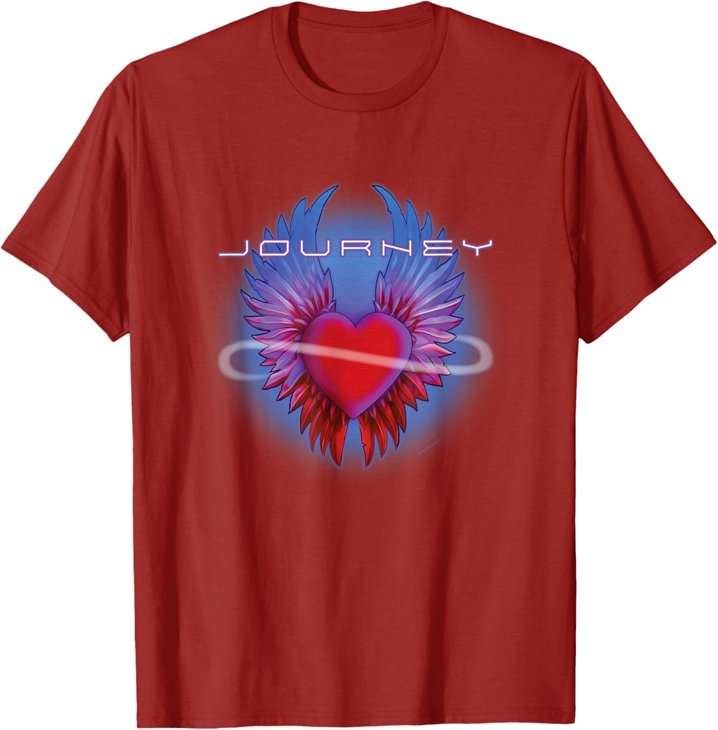Journey Band Infinity Winged Heart Music T-Shirt for Music Lovers - 6