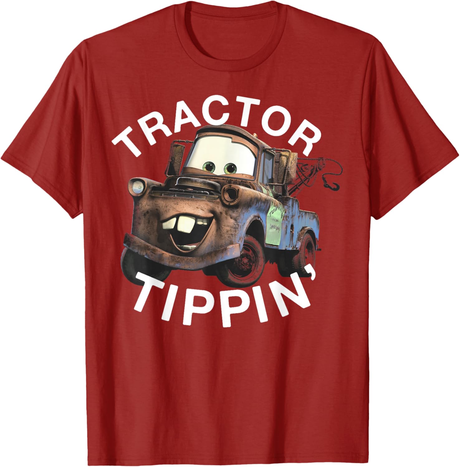 Disney Pixar Cars Mater Tractor Tippin Vintage Logo T-Shirt for Fans - 6