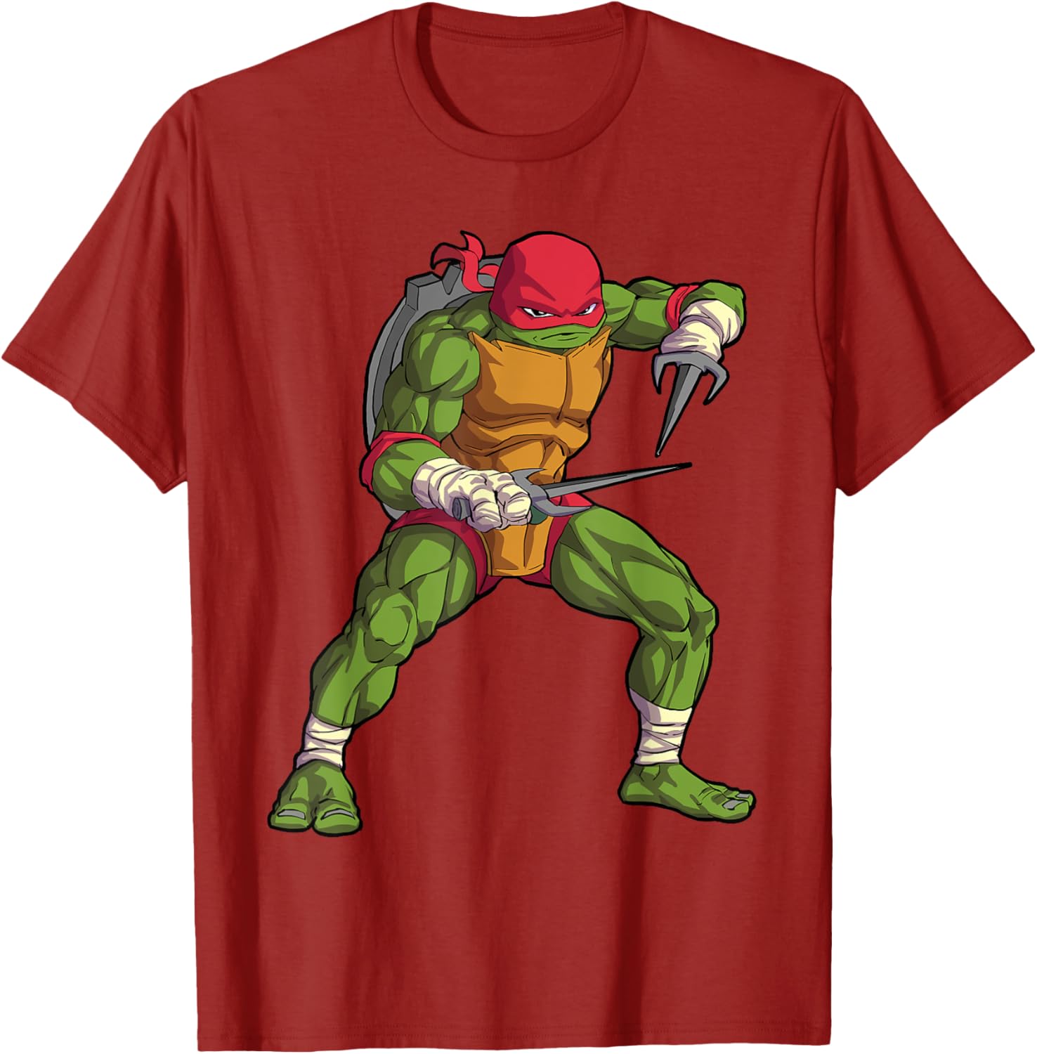 Mademark Raphael Tonfas Fighting Stance T-Shirt for TMNT Fans - 7