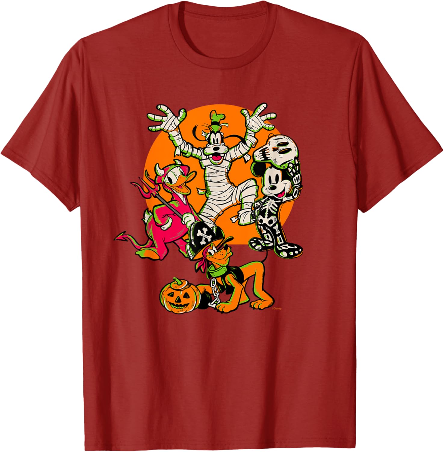 Disney 100 Mickey, Donald, Goofy & Pluto Halloween Costume T-Shirt - 9