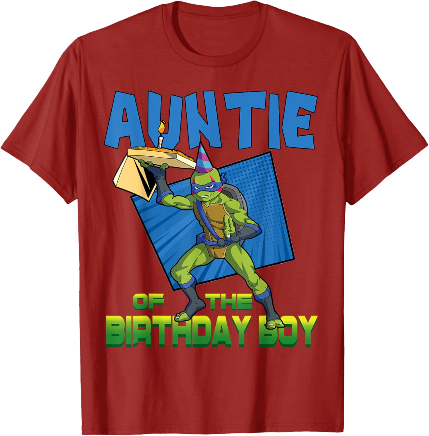Mademark Teenage Mutant Ninja Turtles Leo Birthday Boy Pizza Party T-Shirt - 11