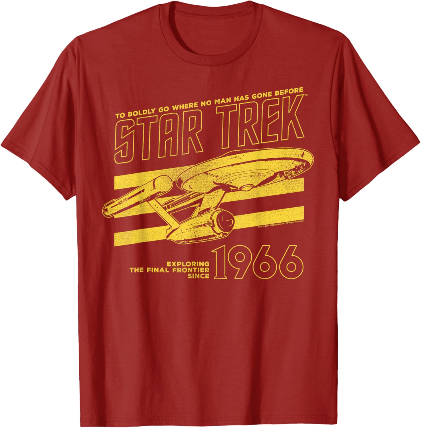 Star Trek Original Series Enterprise 66 Collegiate T-Shirt for Fans - 8