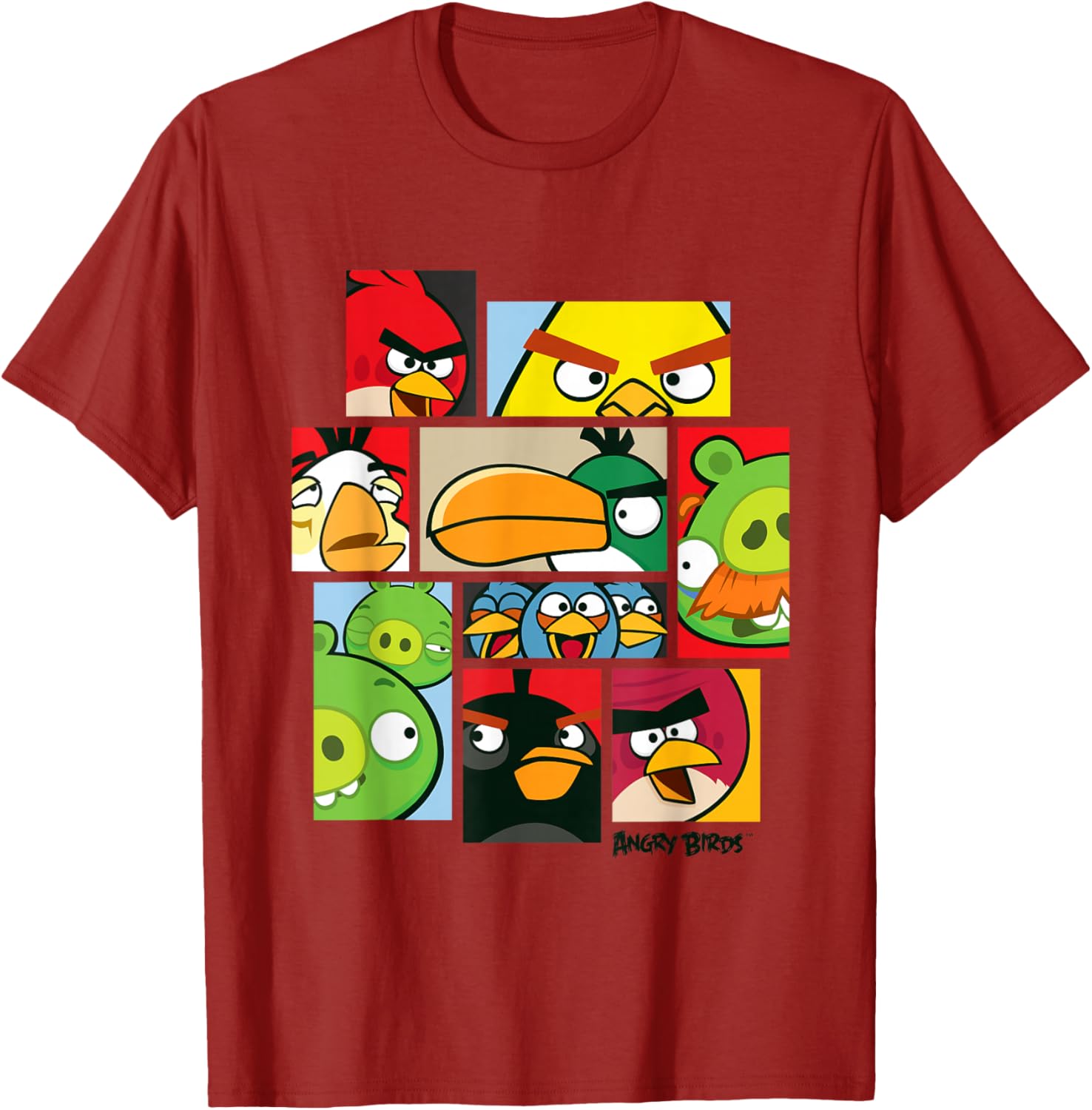 Angry Birds Collage T-Shirt Official Merchandise for Fun Fashion Lovers - 10