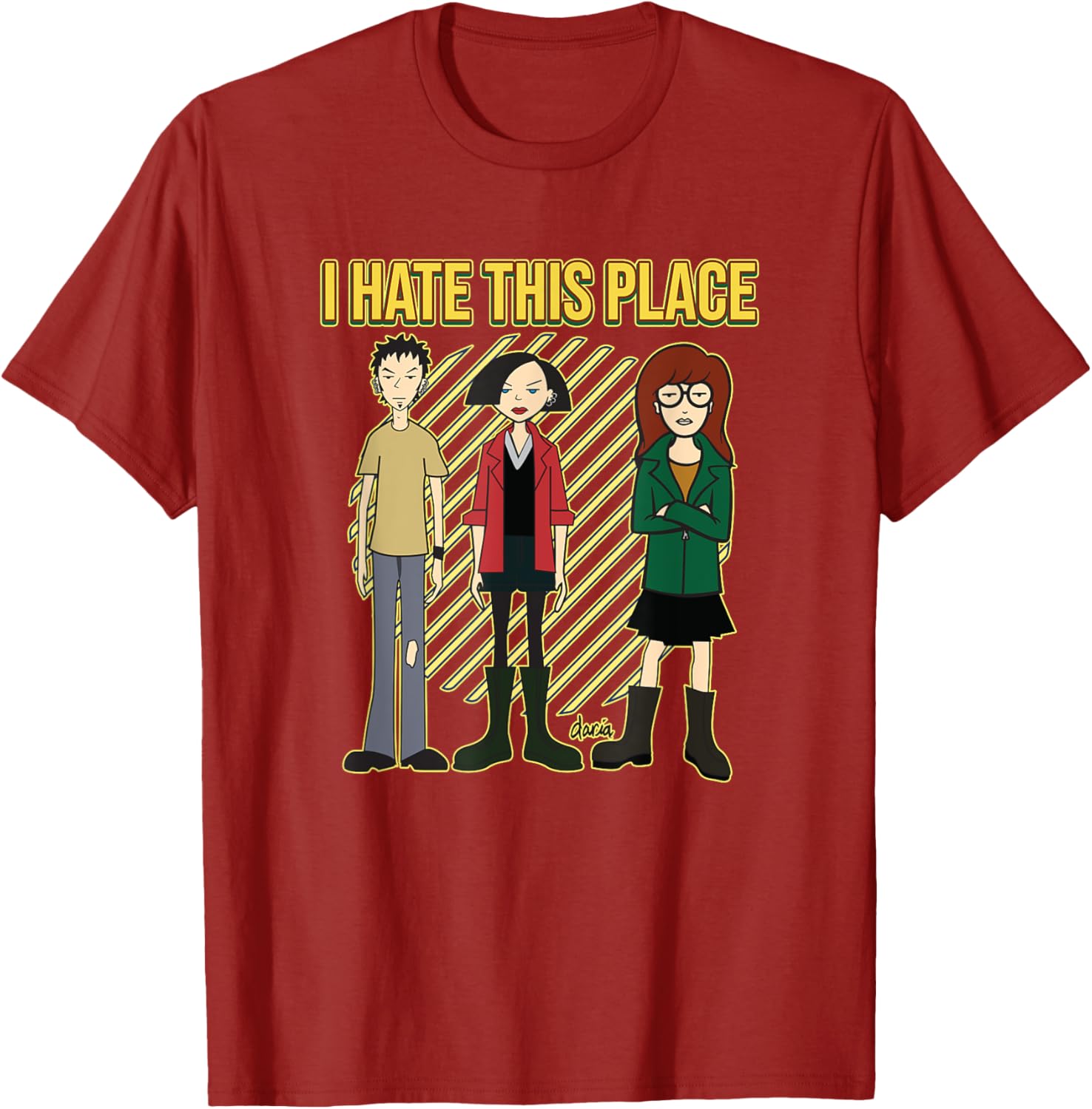 Mademark x Daria I Hate This Place T-Shirt for Stylish Comfort - 5