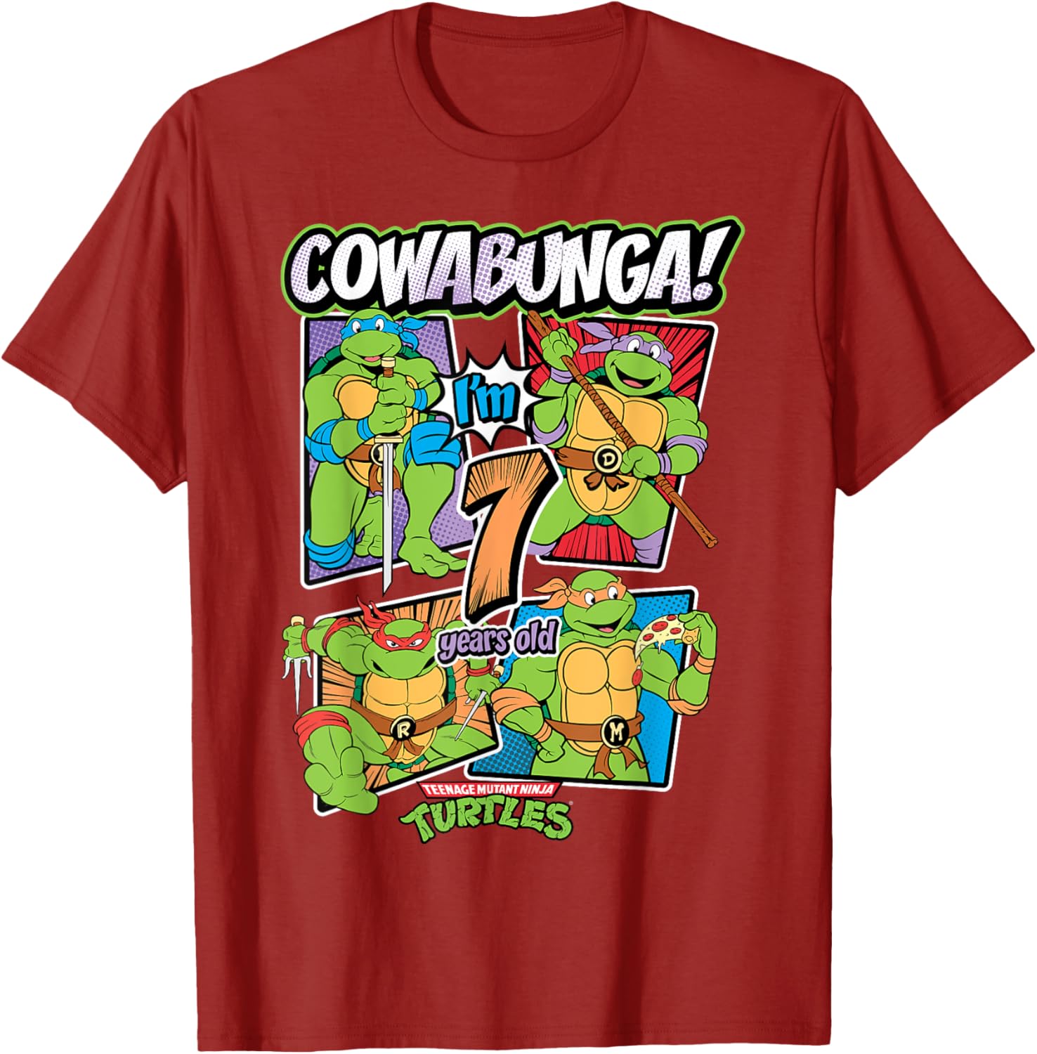 Mademark Teenage Mutant Ninja Turtles T-Shirt for Kids Age 7 Cute Design - 16
