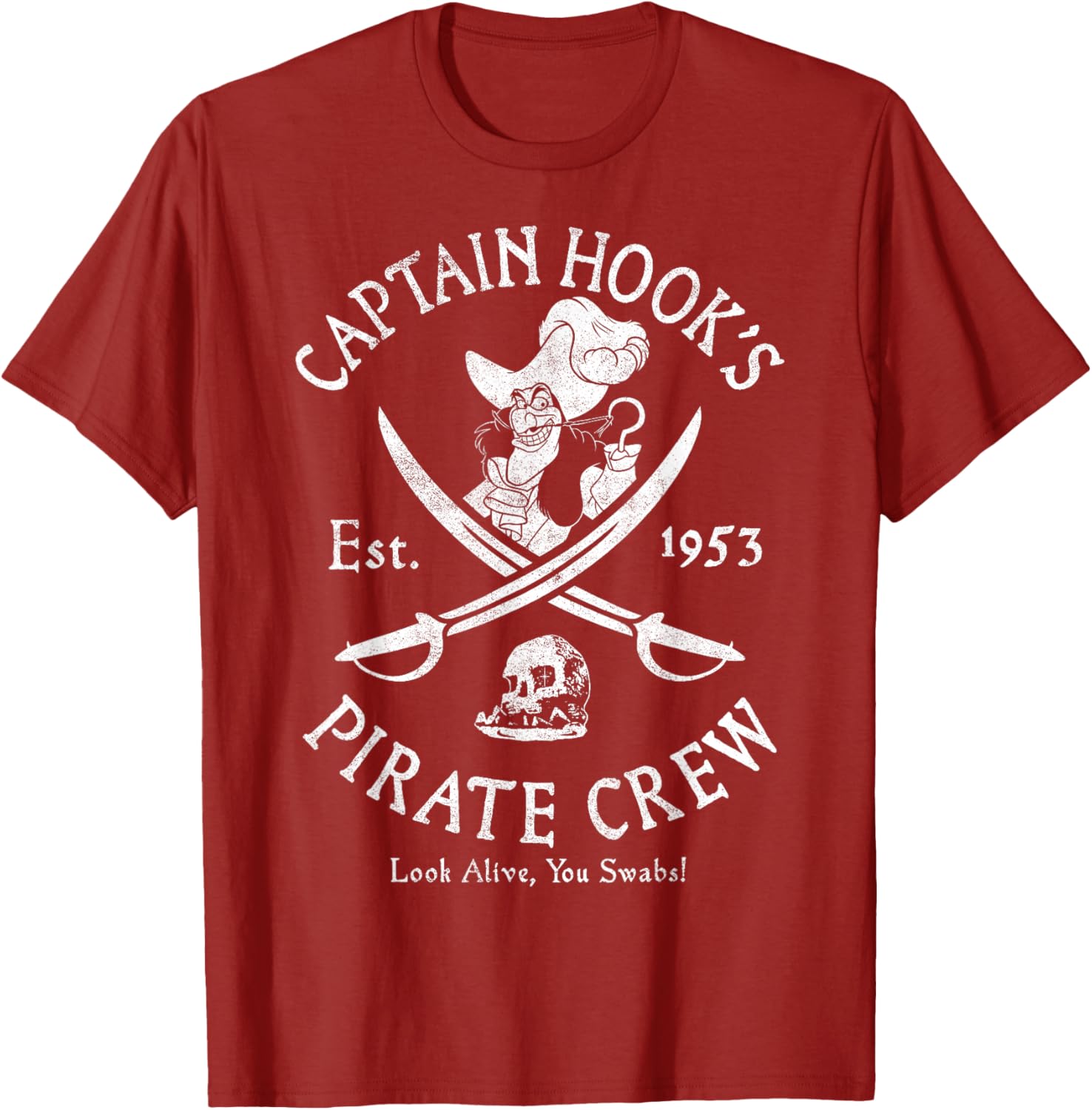 Disney Peter Pan Captain Hook Pirate Crew T-Shirt Established 1953 - 3