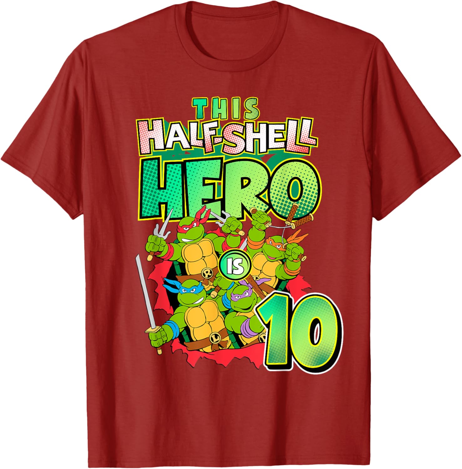Mademark TMNT This Half Shell Hero Kids T-Shirt for Ninja Turtles Fans - 2