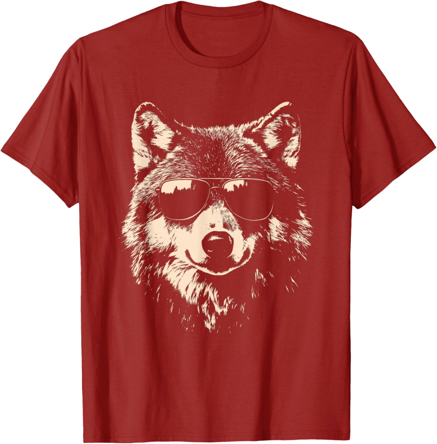 Funny Wolf Rock and Roll T-Shirt for Music Lovers and Wolf Fans - 1