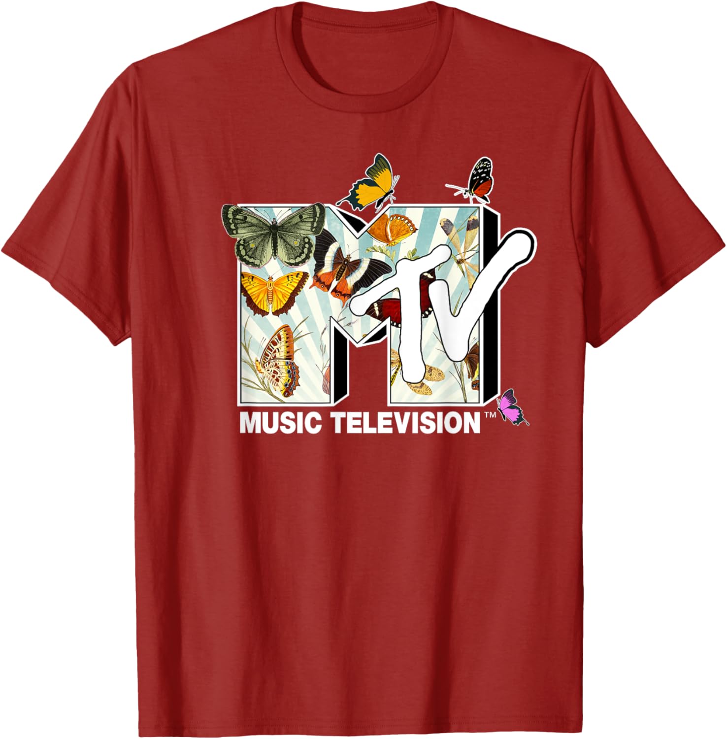 Mademark x MTV Botanical Butterflies T-Shirt for Stylish Comfort - 2