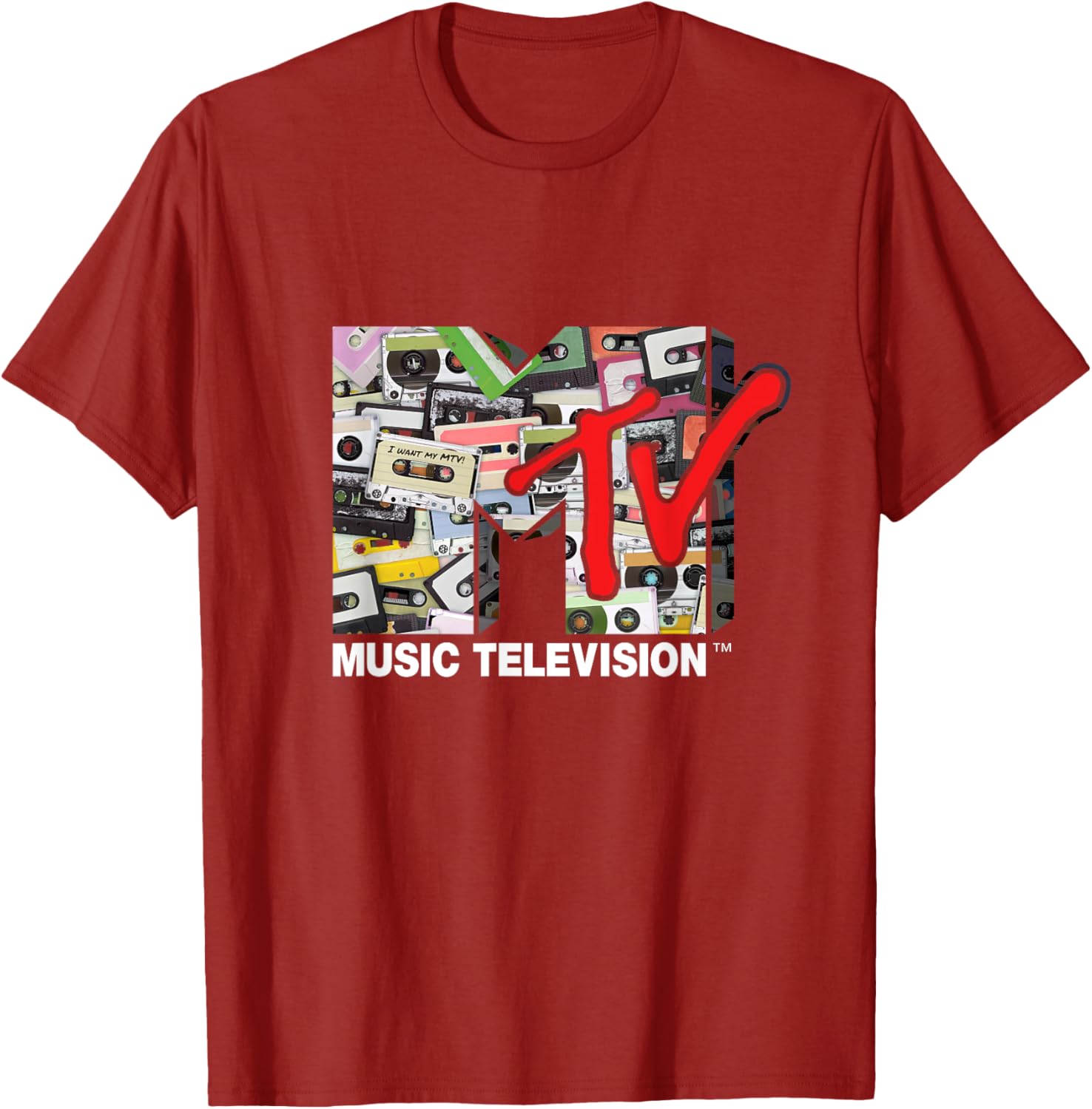 Mademark x MTV Retro 80s Cassette Tapes Remix T-Shirt for Vintage Style - 12