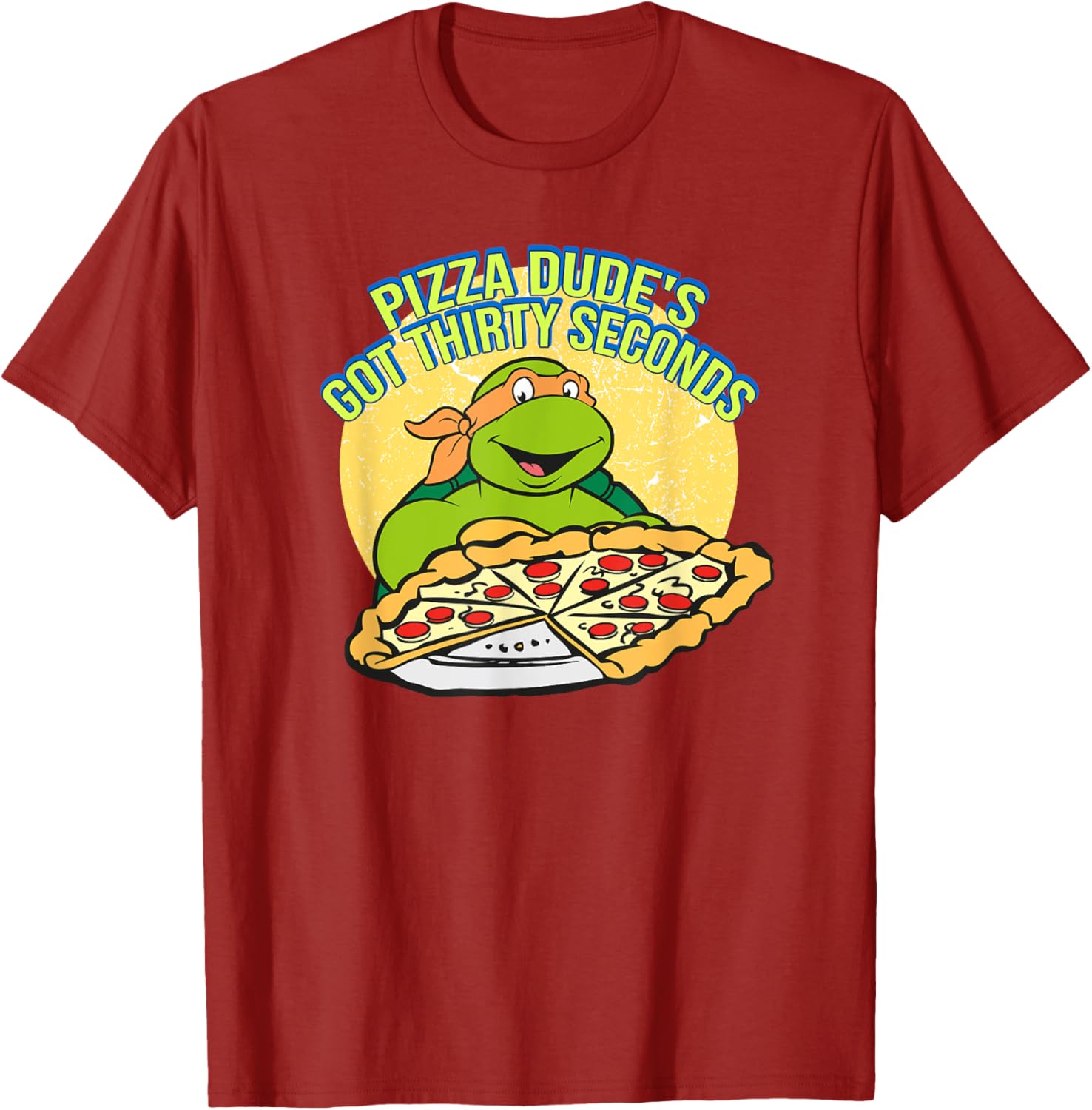 Mademark Teenage Mutant Ninja Turtles Michelangelo Pizza Dude T-Shirt - 3