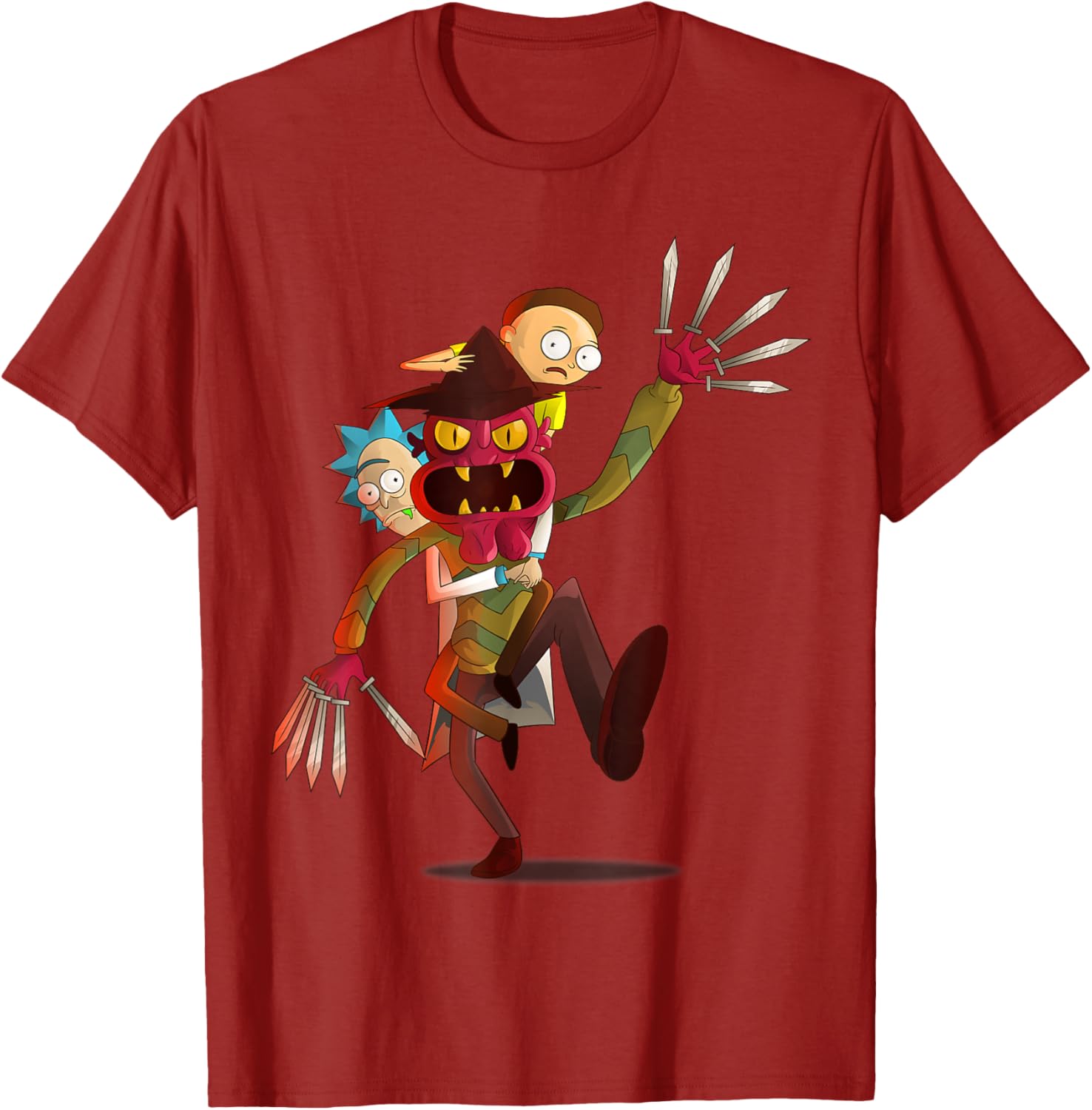 Mademark Rick and Morty Nightmare on Scary Street T-Shirt for Fans - 11