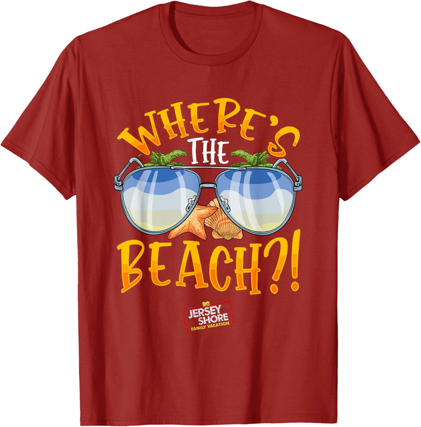 Mademark Jersey Shore Family Vacation Where's The Beach T-Shirt - 16