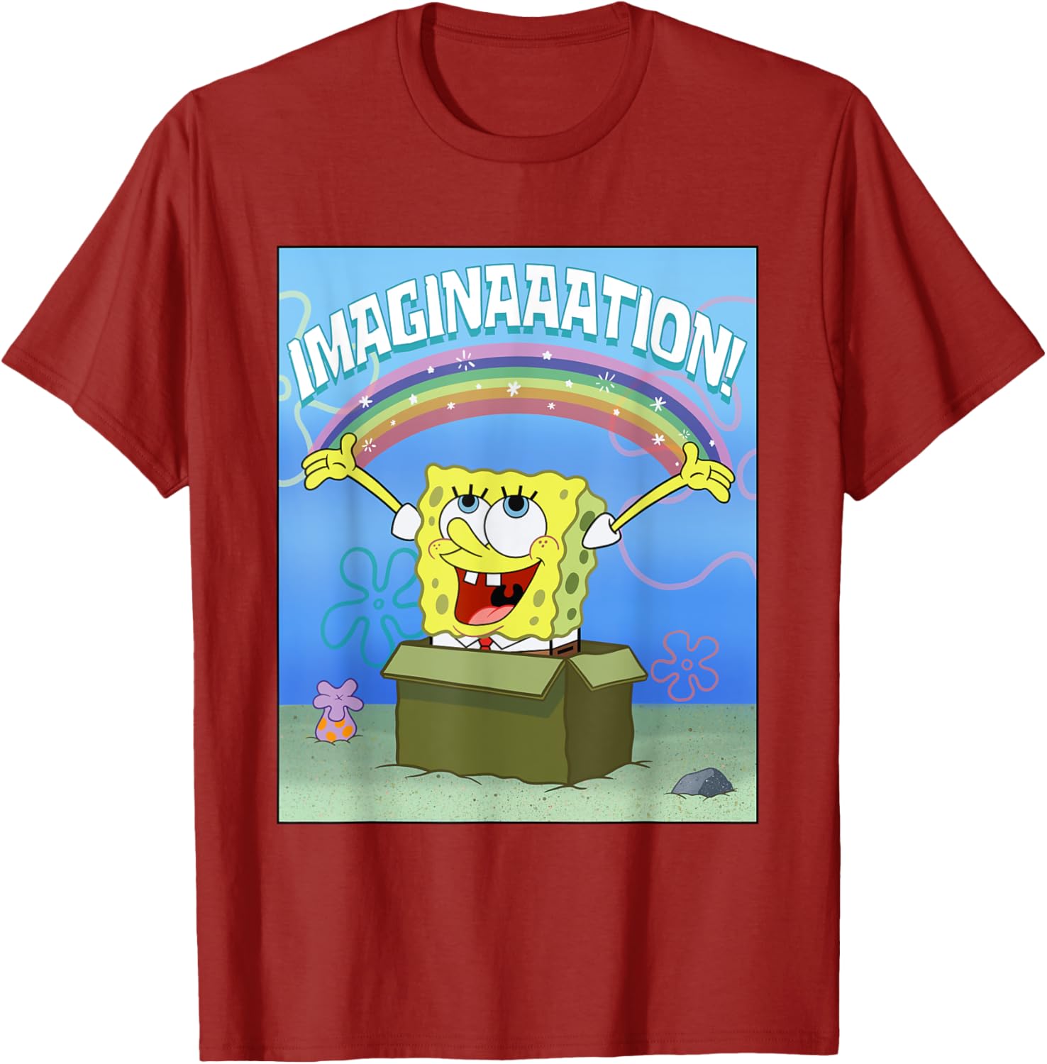 Mademark SpongeBob SquarePants Imaginaaation Box Funny T-Shirt for All Ages - 6