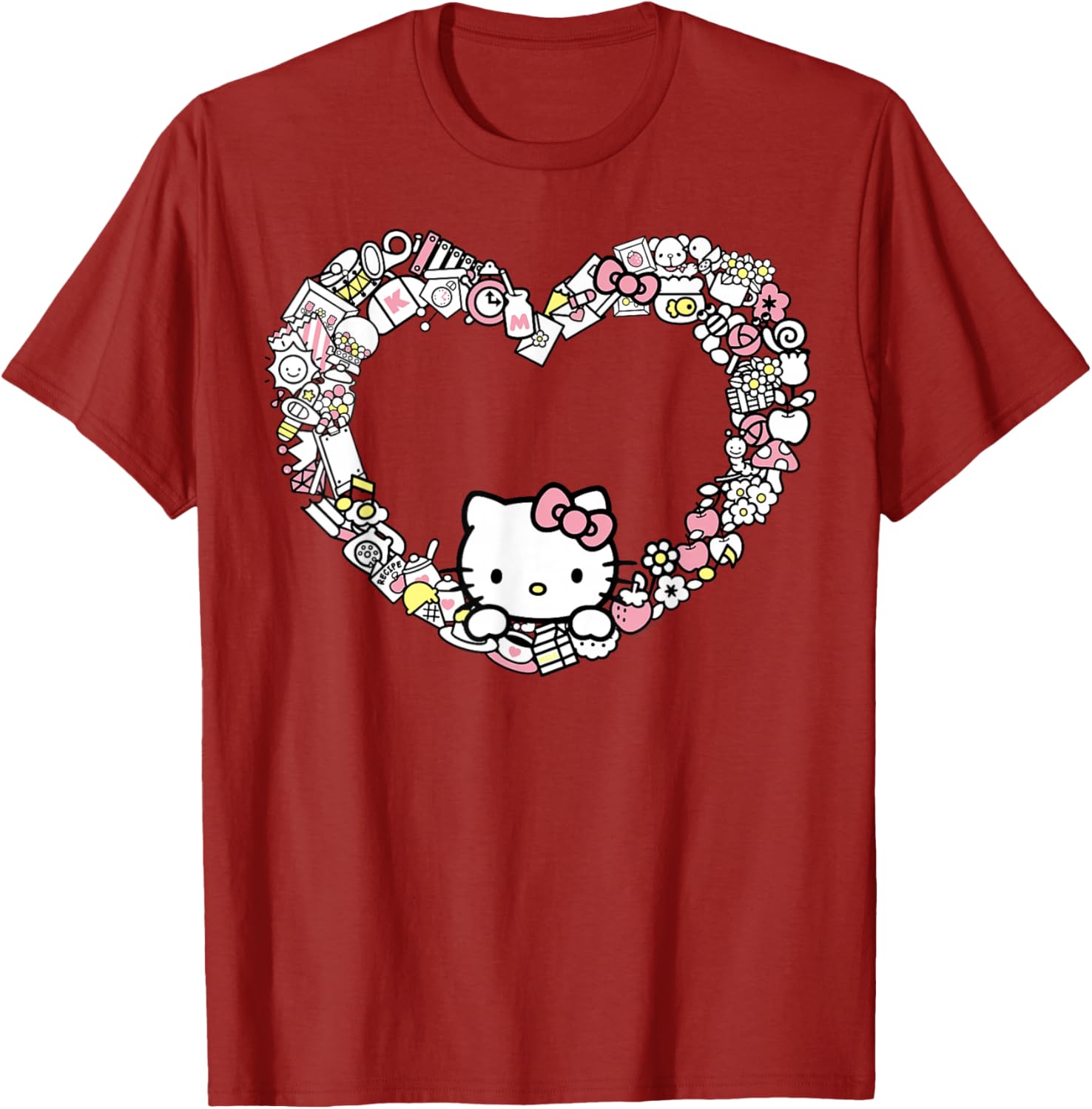 Adorable Hello Kitty Heart Favorite Things T-Shirt for Fans and Collectors - 5
