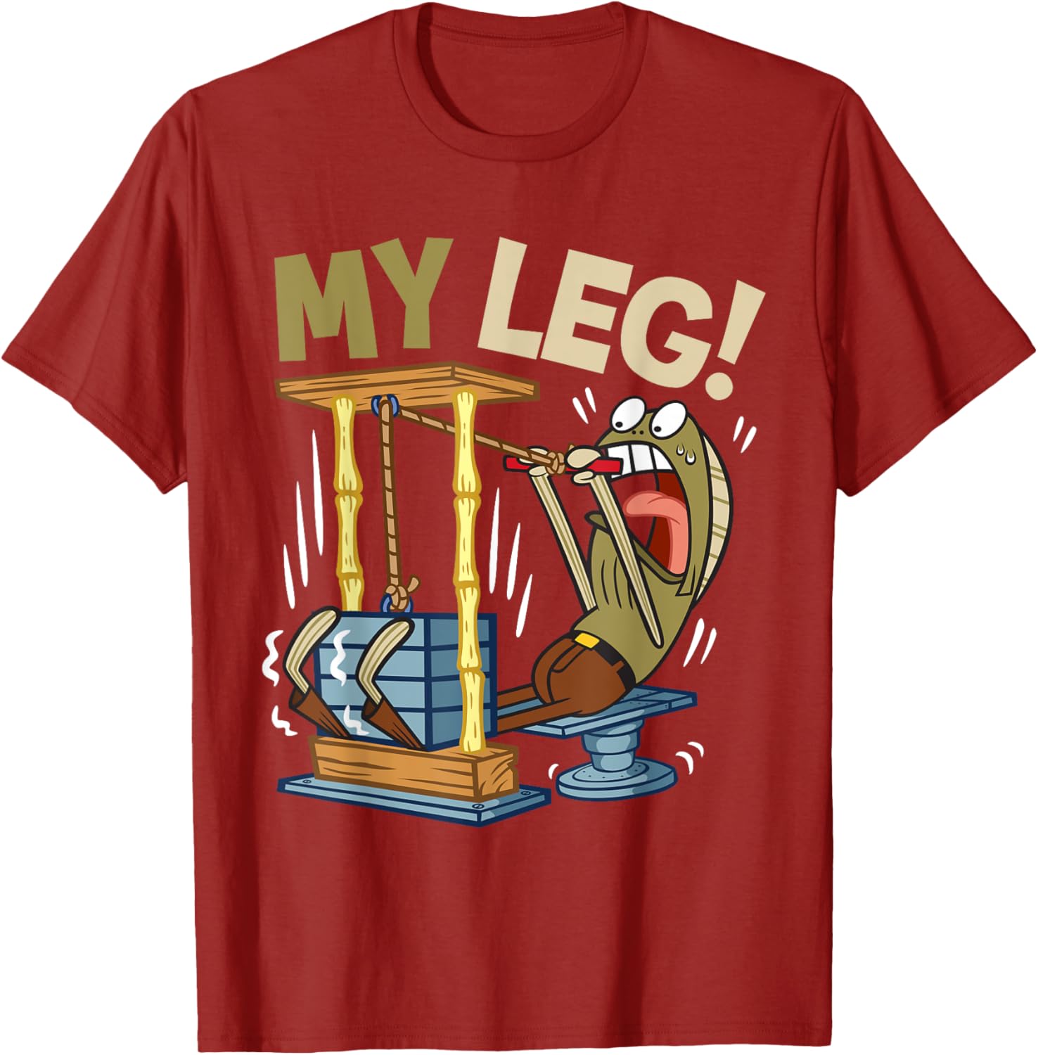 Mademark SpongeBob My Leg Legs Day Weightlifting Gym T-Shirt for Fans - 20
