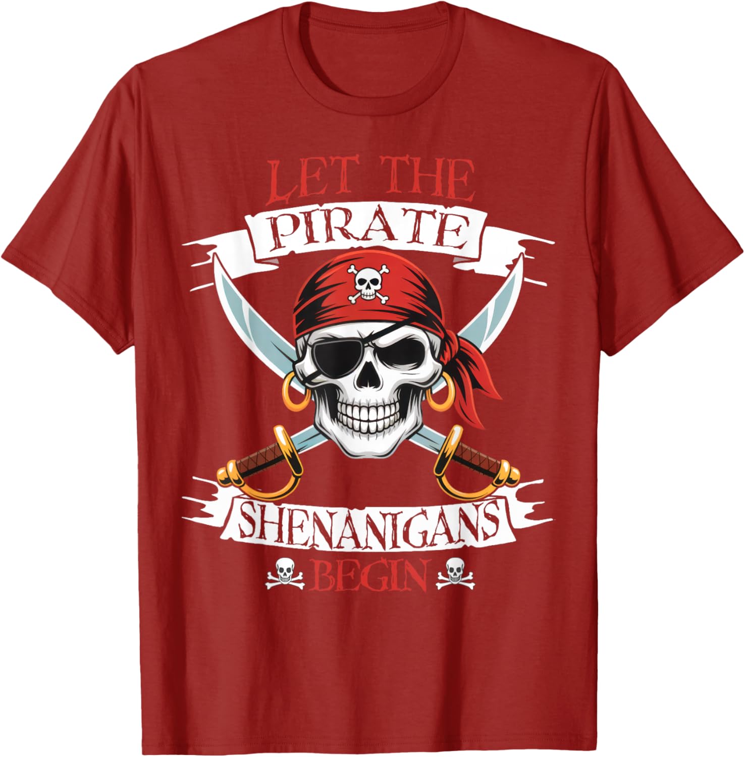 Pirate Shenanigans Skull T-Shirt for Boys - Perfect Halloween Costume! - 16