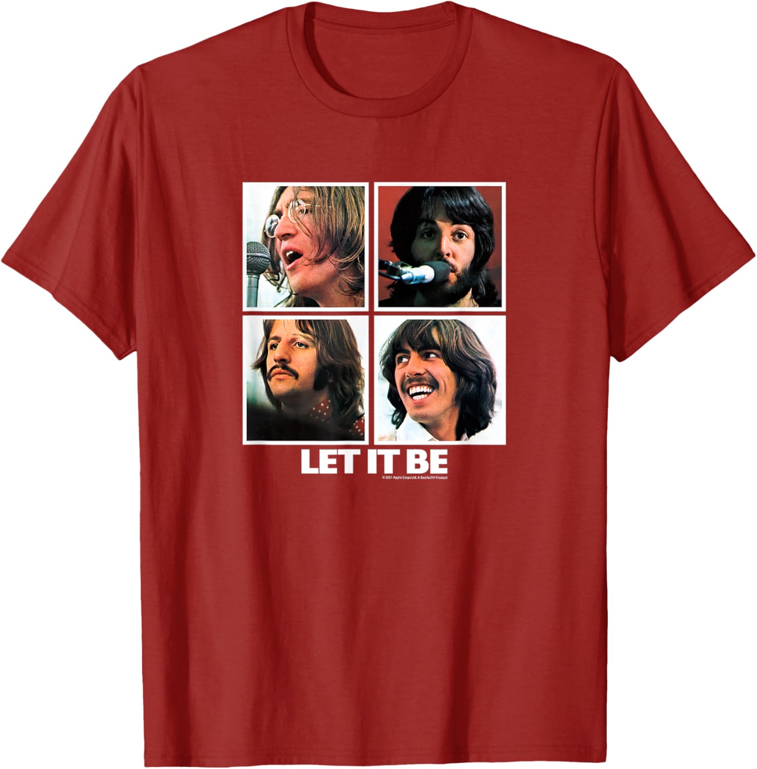 The Beatles Let it Be Square T-Shirt for Music Lovers and Fans - 15