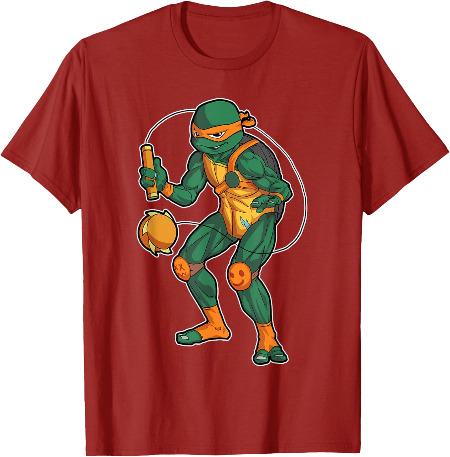 Mademark Teenage Mutant Ninja Turtles Michelangelo Kusari Fundo T-Shirt - 3