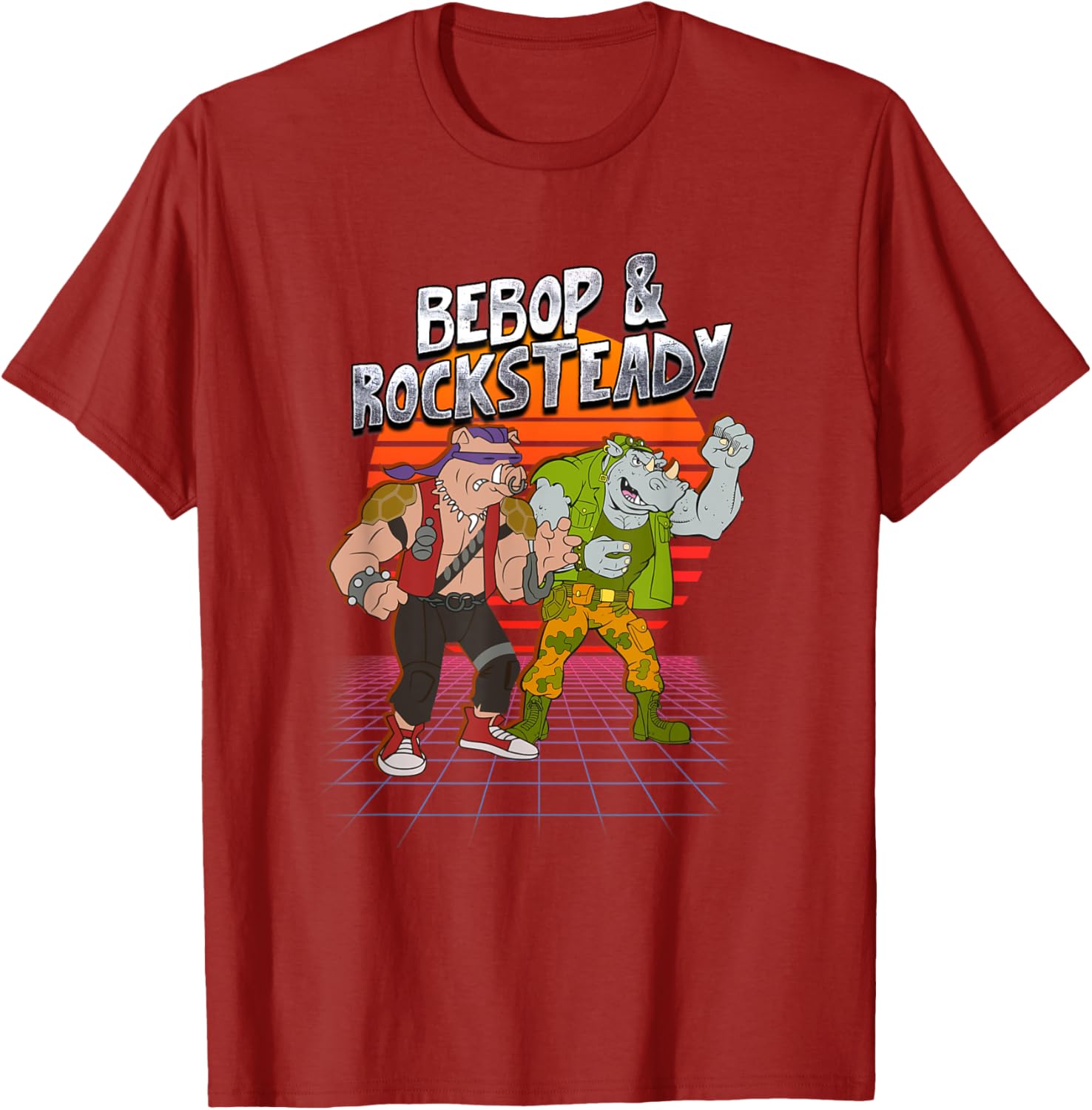 Mademark x TMNT Bebop and Rocksteady Retro Style T-Shirt for Fun Fashion - 8