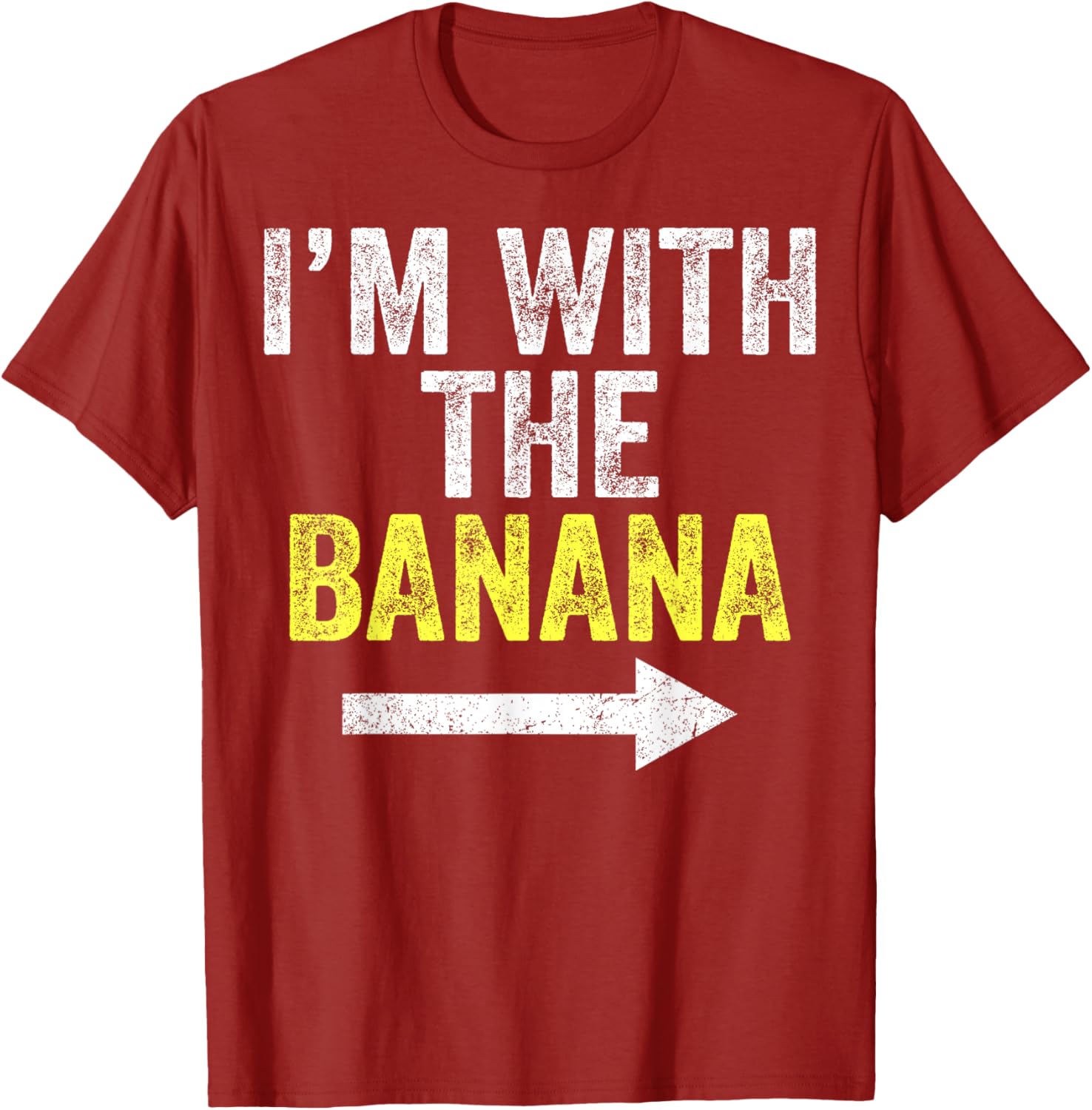 Adorable I'm With The Banana Costume Matching Couple T-Shirt - 1