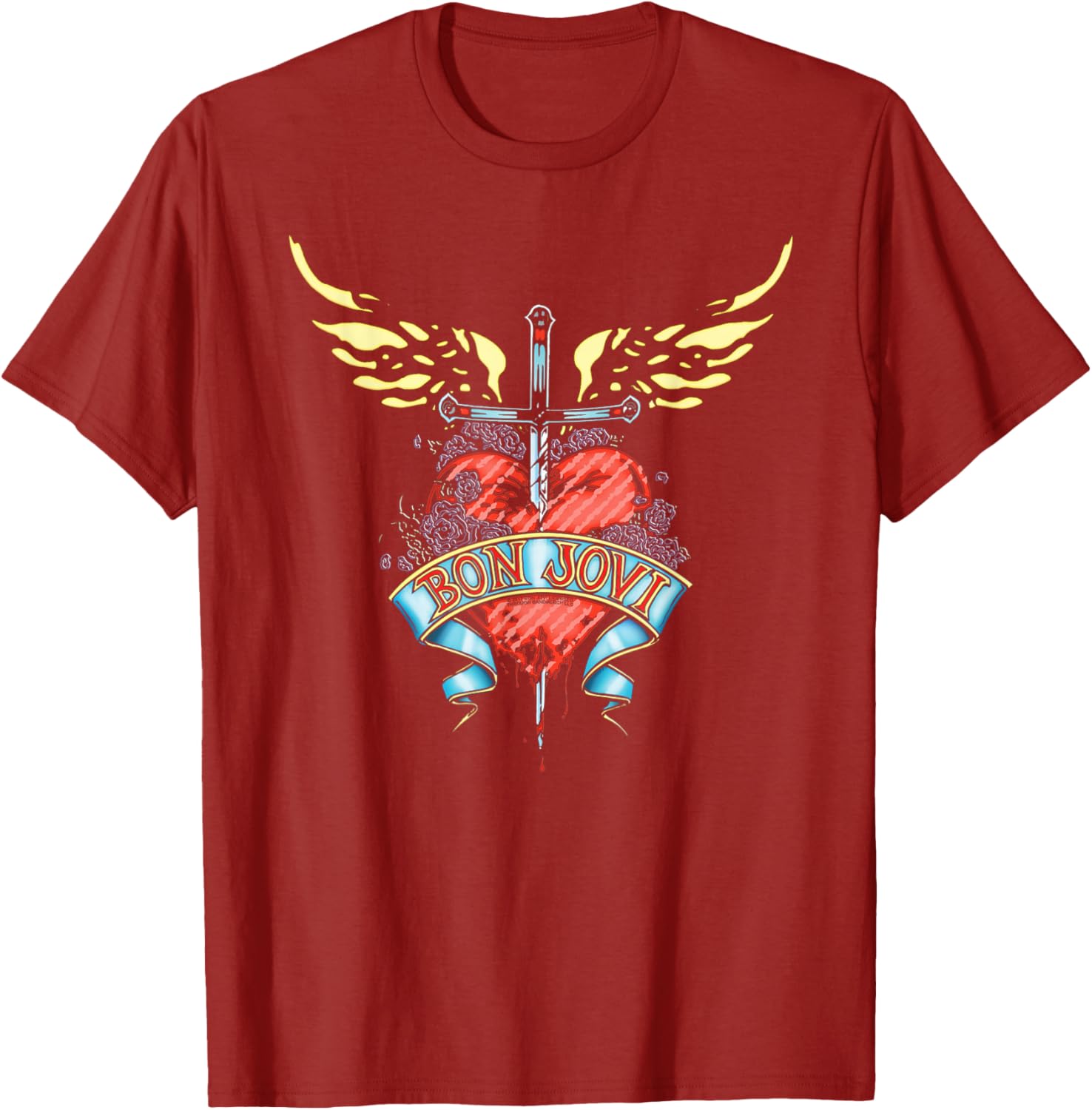 Bon Jovi Daggered Graphic T-Shirt for Music Fans and Rock Lovers - 3