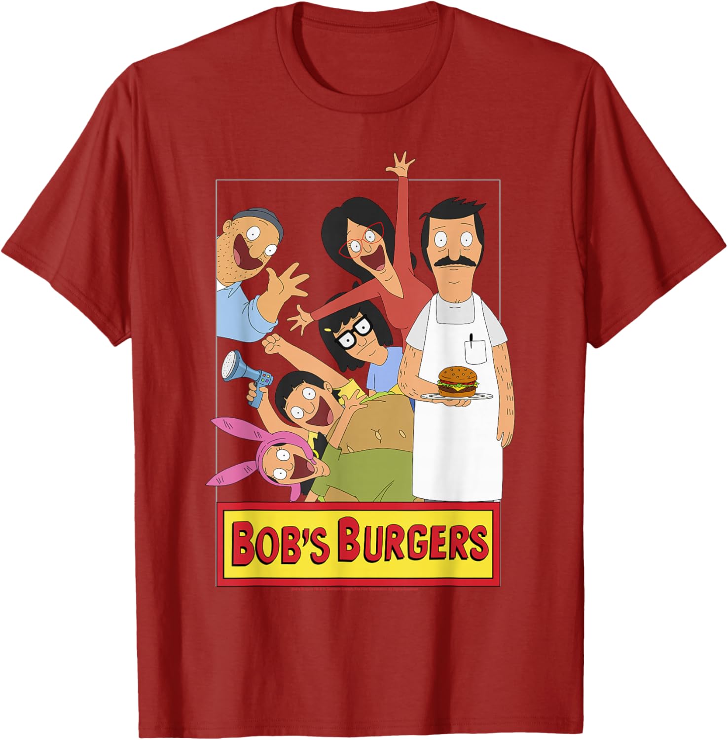 Bob's Burgers Family Shot Teddy Logo T-Shirt for Fans of the Show - 10