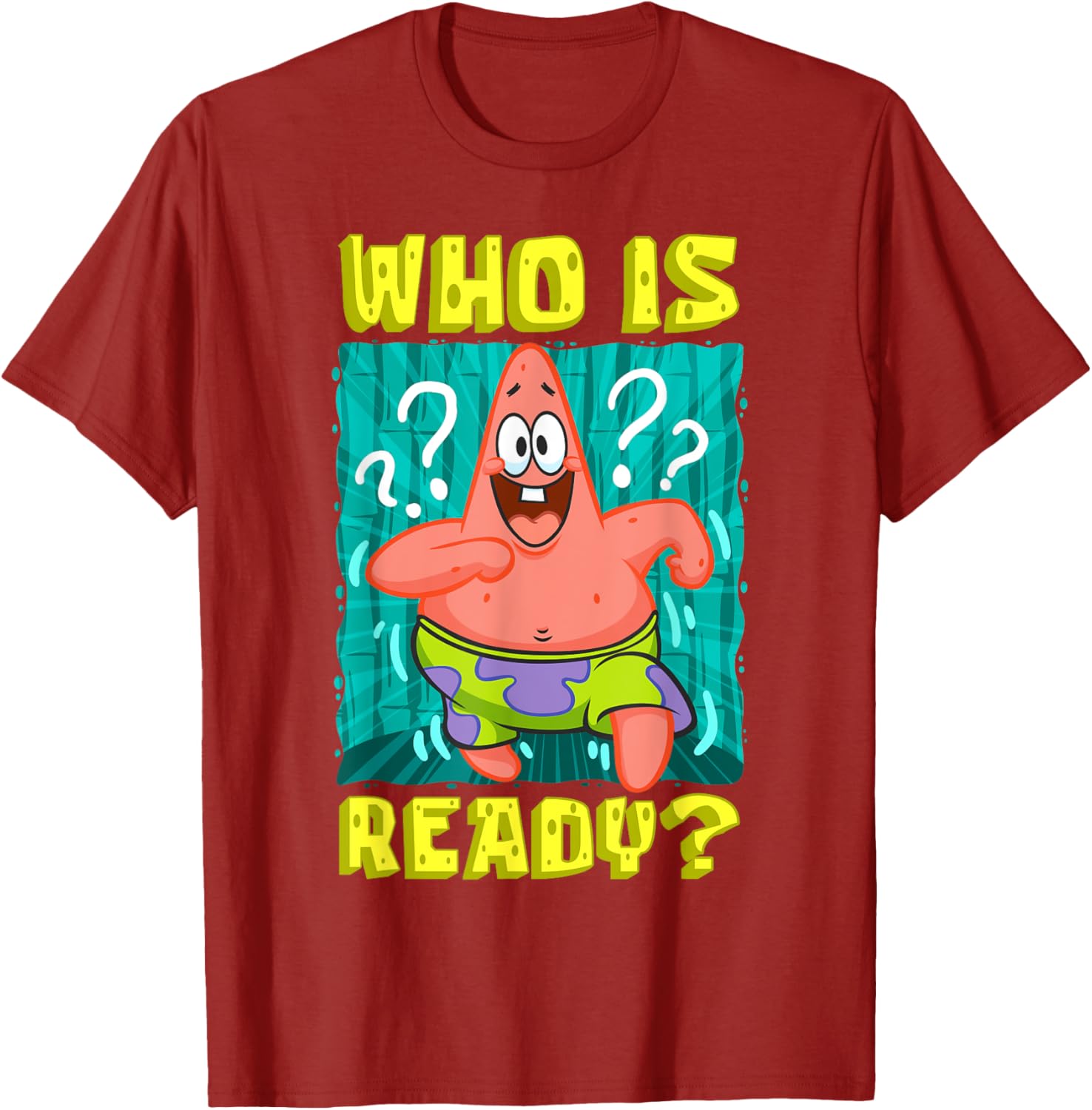 Mademark SpongeBob Patrick Star Ready Funny T-Shirt for Fans - 16