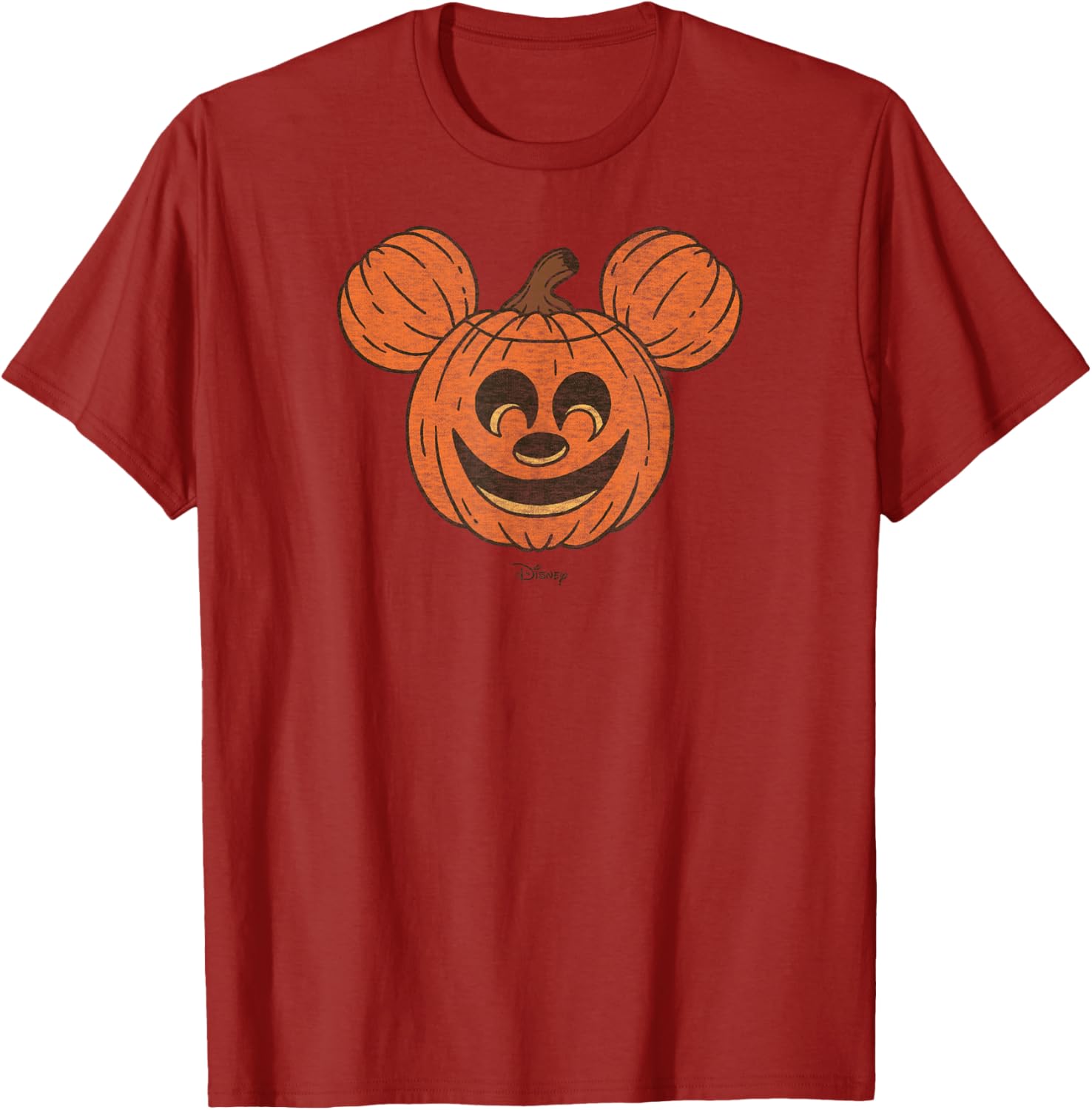 Mickey Mouse Halloween Pumpkin Face T-Shirt for Fun Fall Celebrations - 13