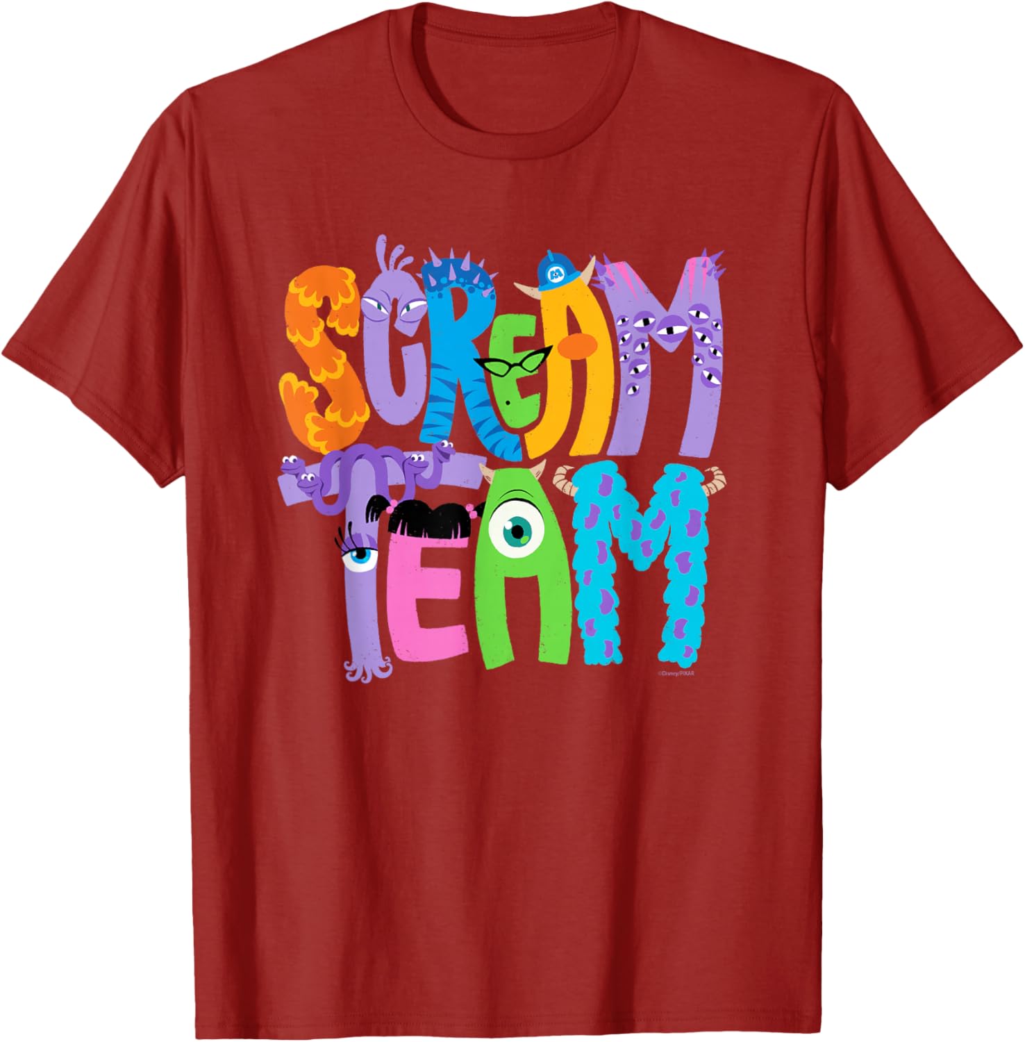 Monsters Inc Scream Team Halloween T-Shirt Fun Disney Pixar Apparel - 17