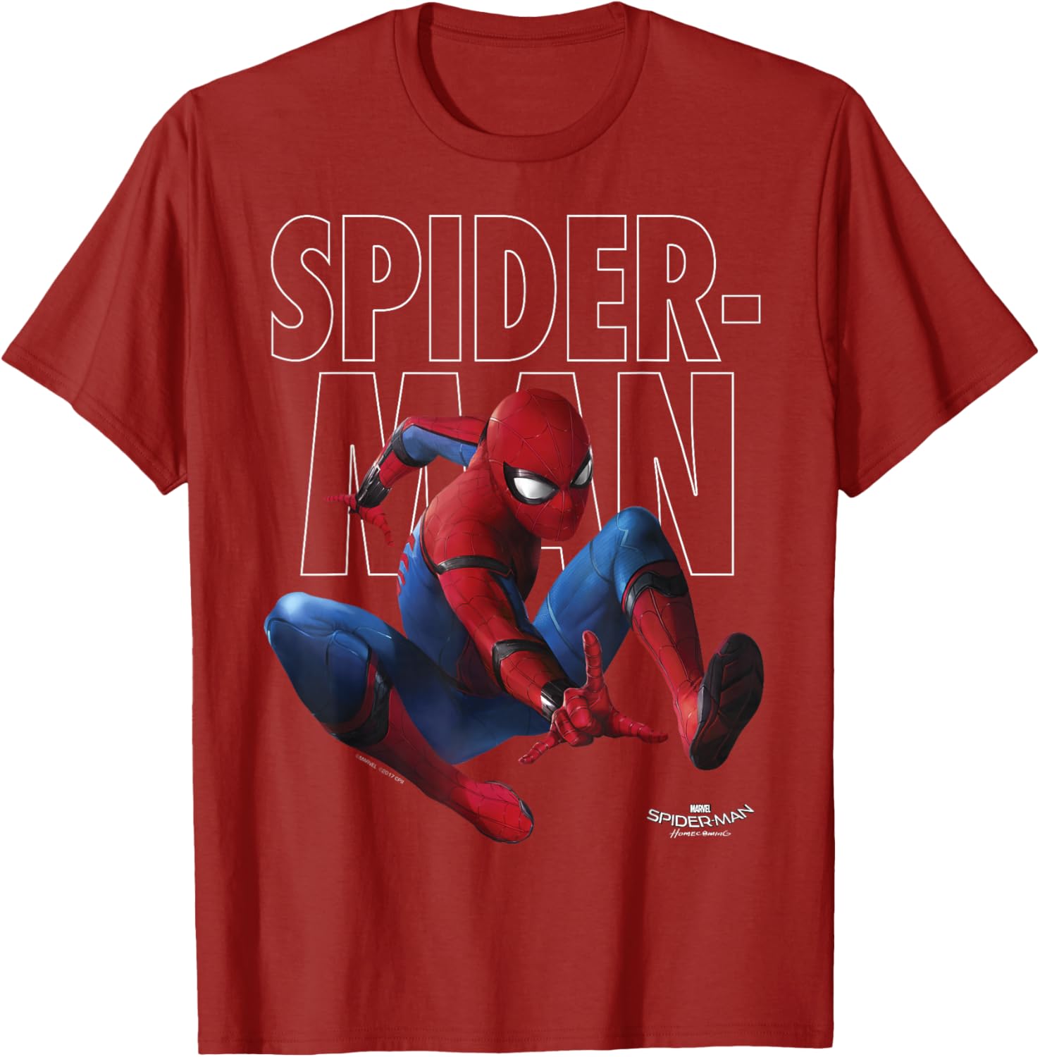Marvel Spider-Man Homecoming Epic Jump Pose T-Shirt for Fans - 4