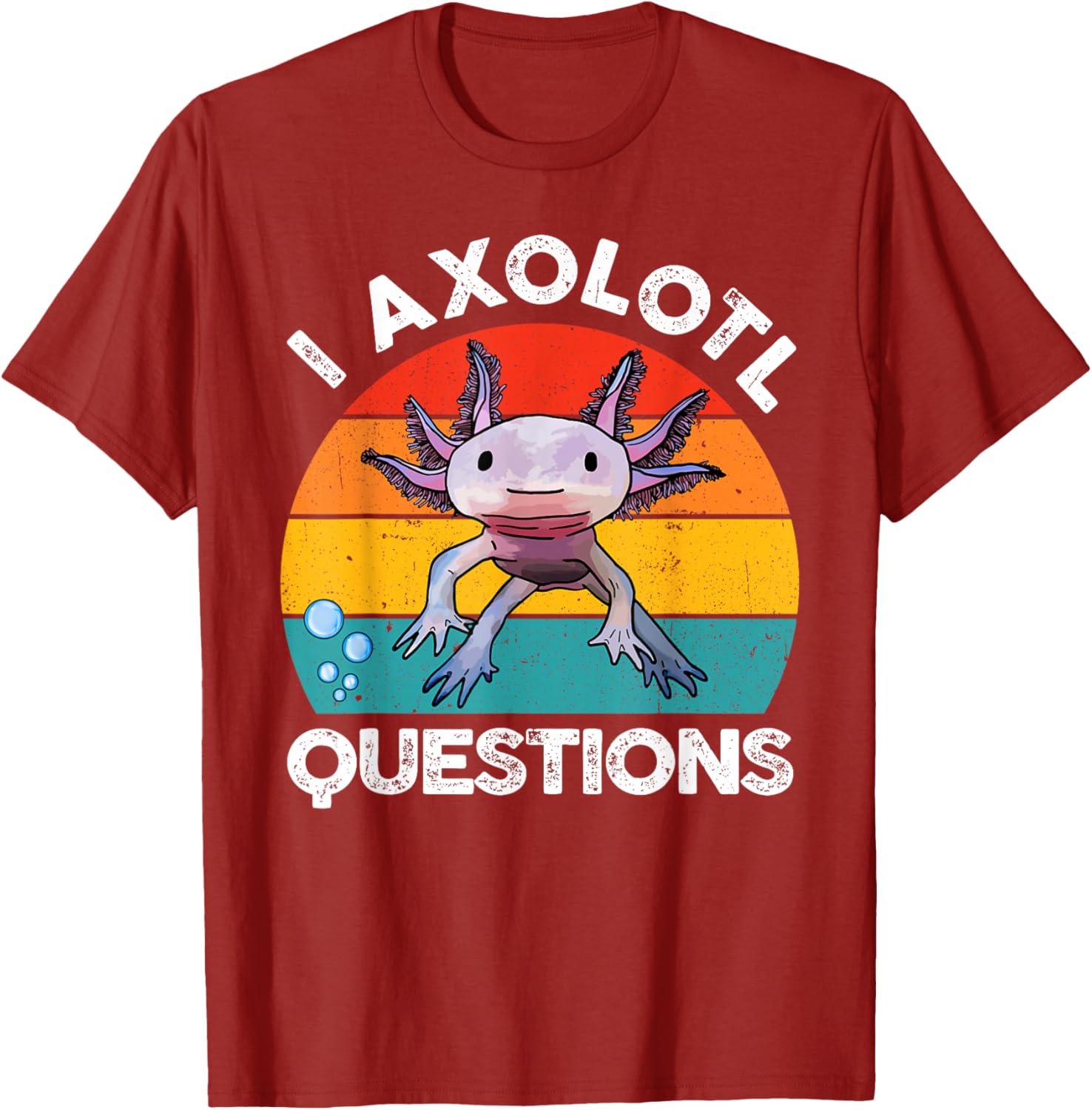 Cute Axolotl Questions Graphic Kids T-Shirt Fun and Stylish Gift for Kids - 6