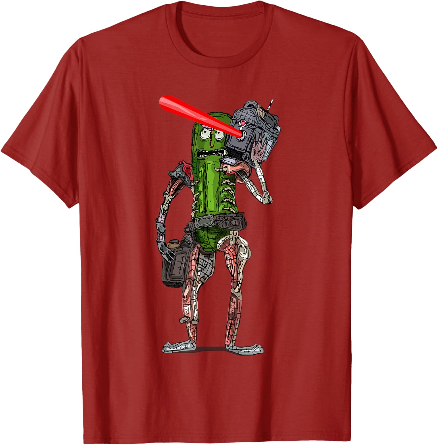 Pickle Rick Laser Beam T-Shirt - Fun Rick and Morty Apparel for Fans - 2