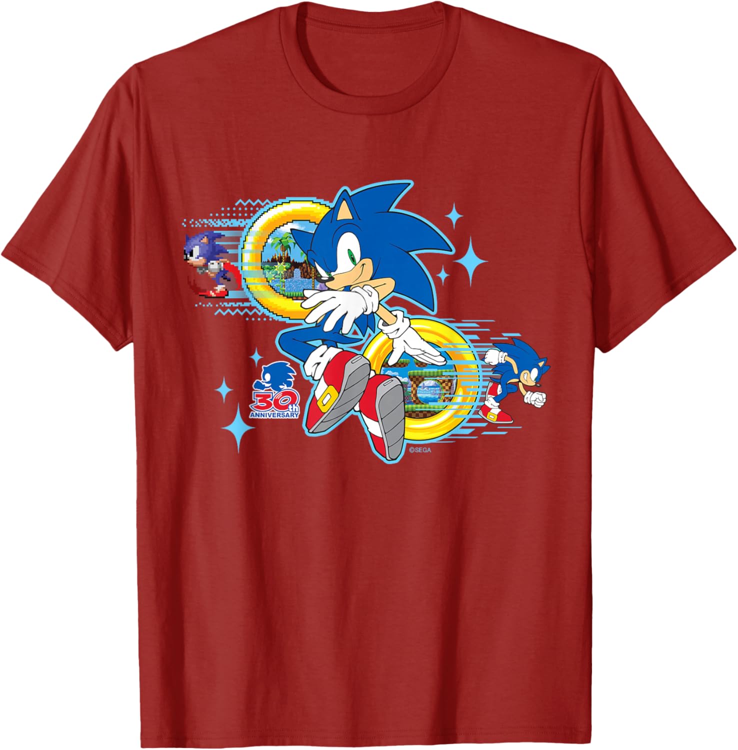 Sonic the Hedgehog 30th Anniversary Short Sleeve Tee for Fans - 16