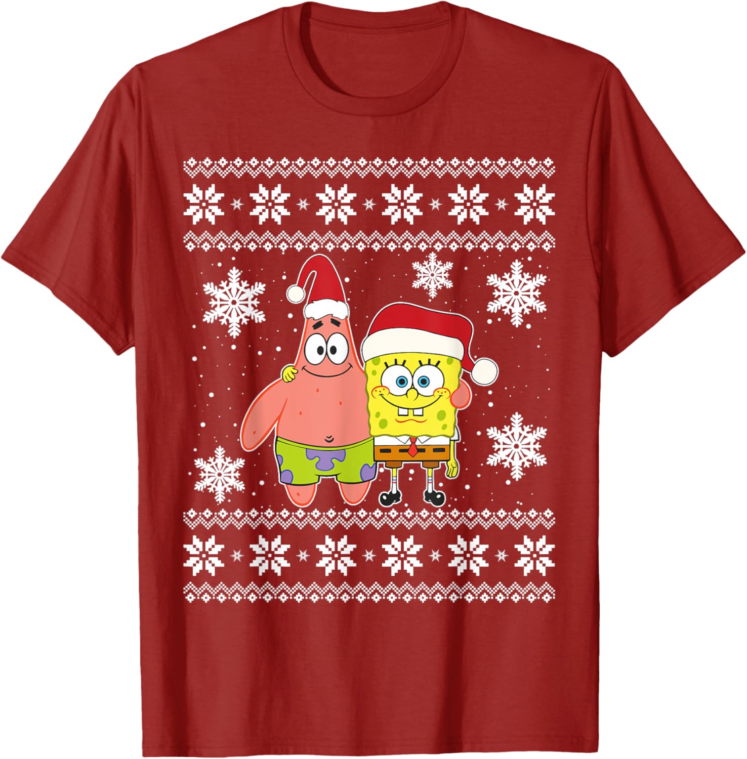 Mademark x SpongeBob SquarePants Best Friends Christmas Graphic T-Shirt - 16