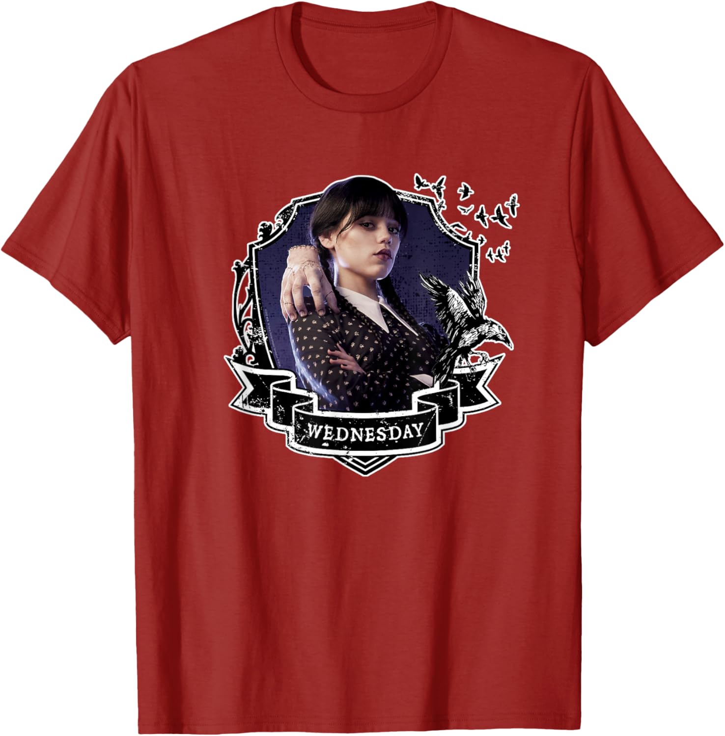 Wednesday Nevermore Graphic T-Shirt for Fans of Iconic Wednesday Style - 3