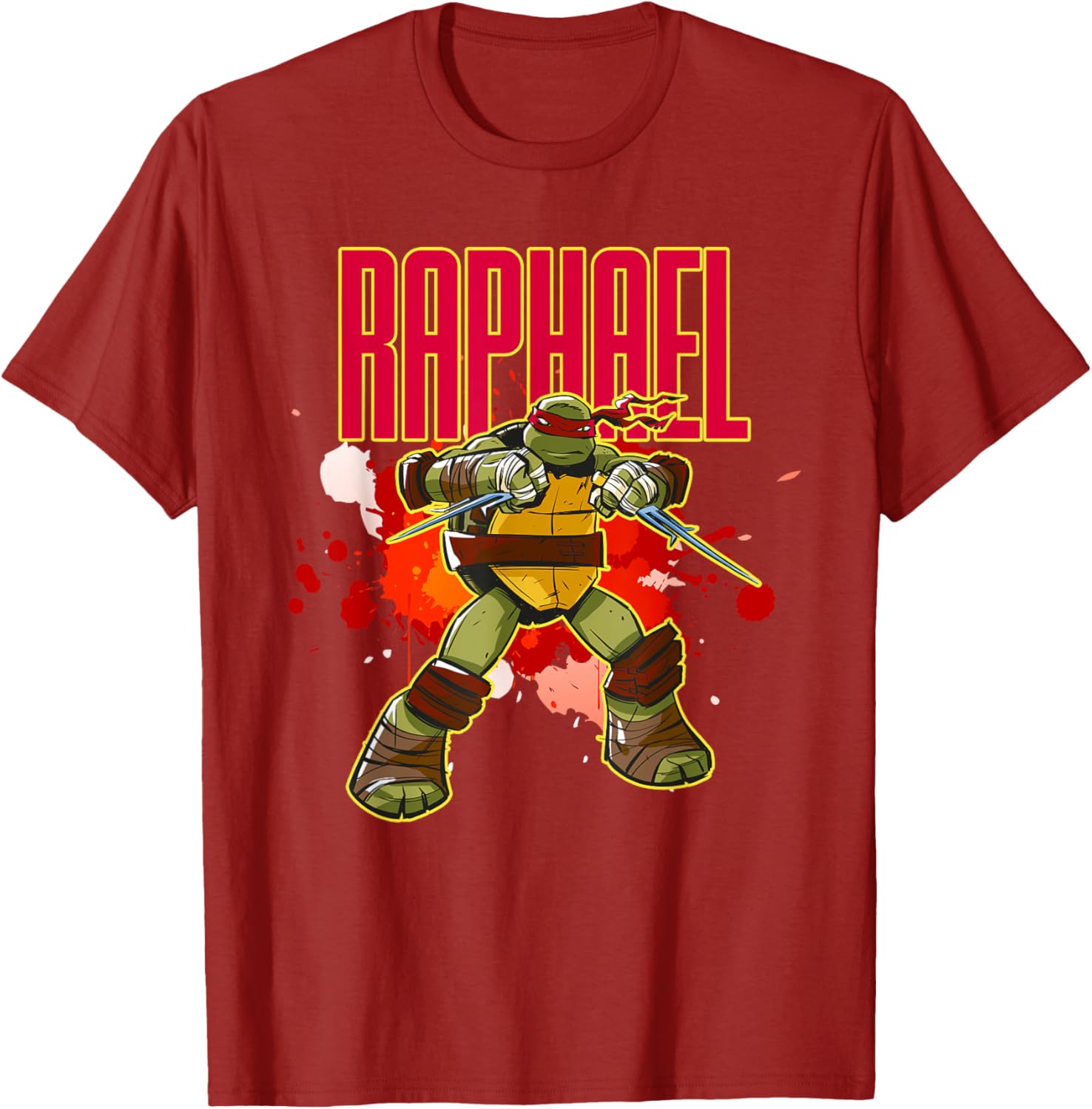 Mademark Teenage Mutant Ninja Turtles Raphael Red Splatter T-Shirt - 2