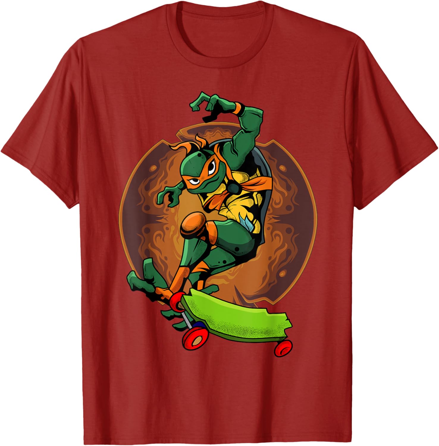 Mademark Teenage Mutant Ninja Turtles Mikey Skateboard T-Shirt for Kids - 5