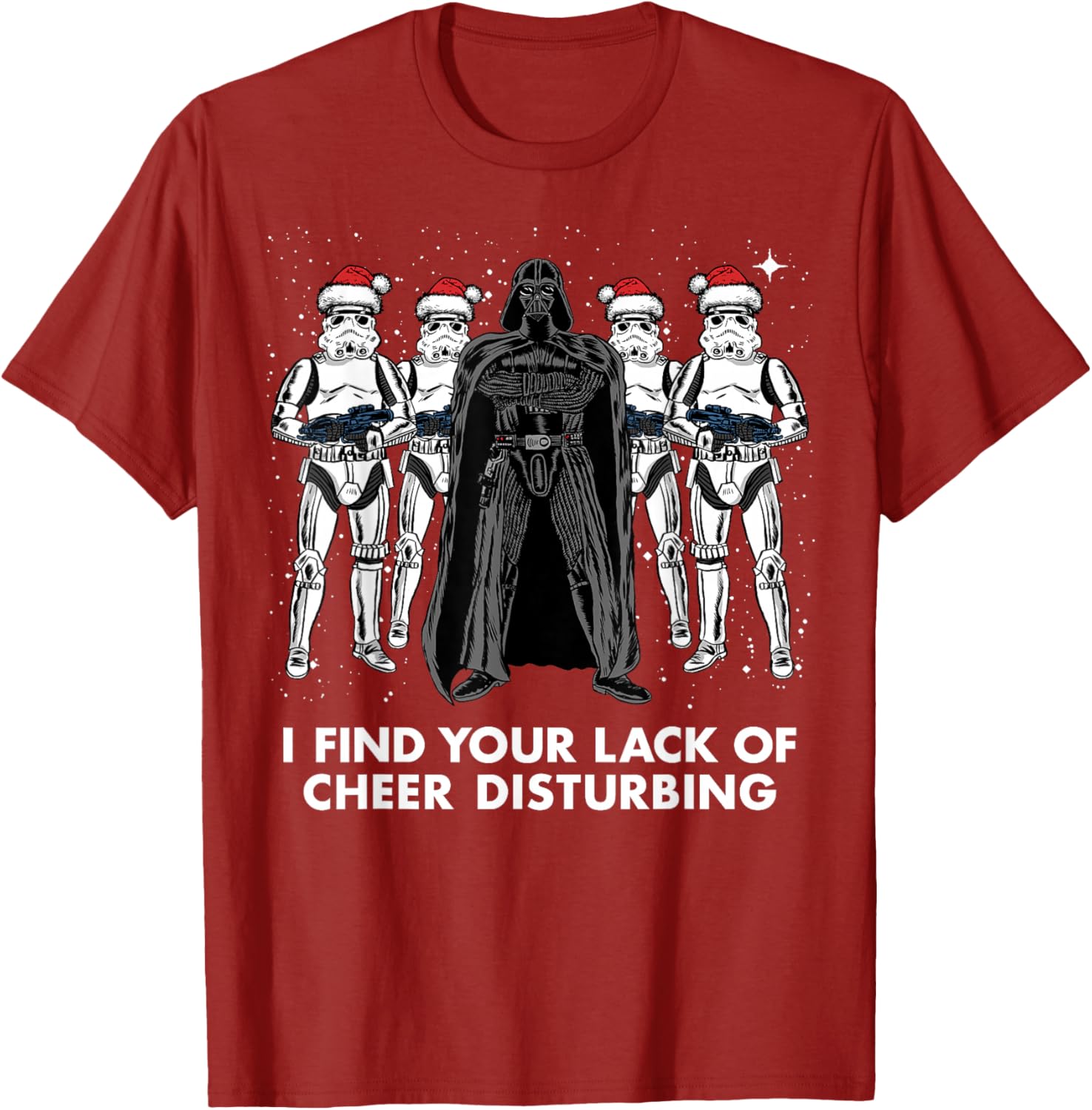 Star Wars Vader Trooper Christmas Cheer Graphic T-Shirt for Fans - 3
