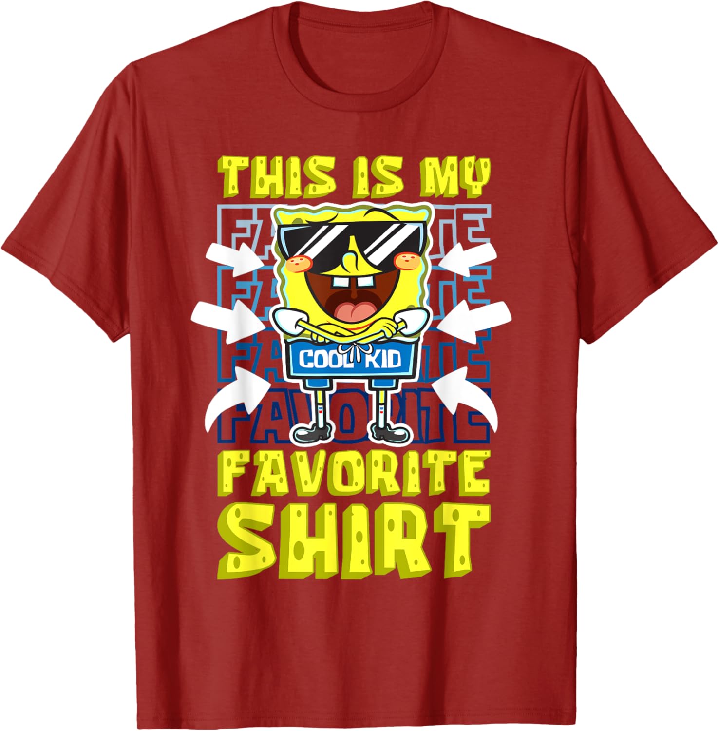 Mademark x SpongeBob SquarePants Cool Kid T-Shirt for Trendy Kids - 1