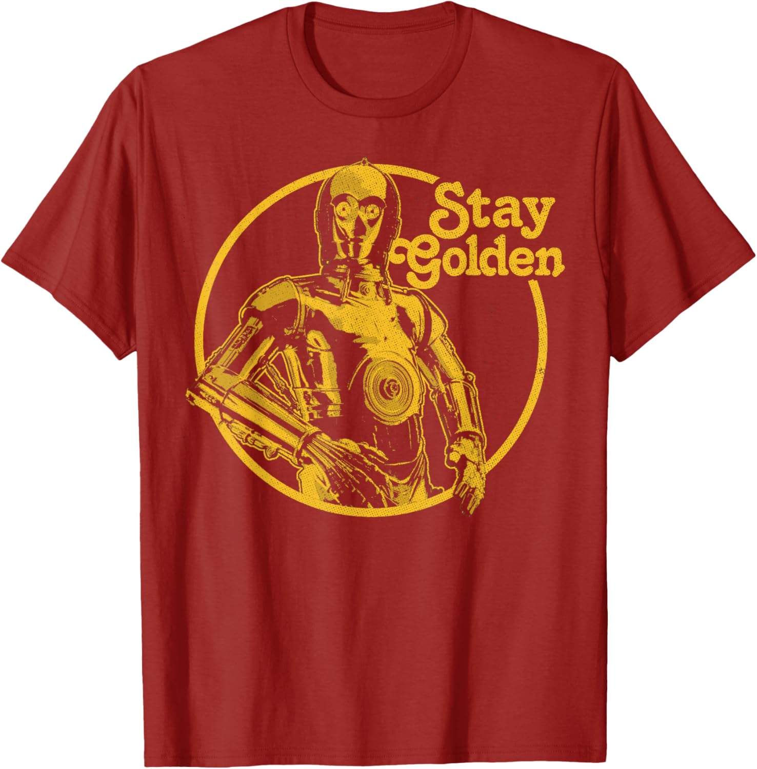 Stay Golden C-3PO T-Shirt Inspired by Star Wars for Fans and Collectors - 8