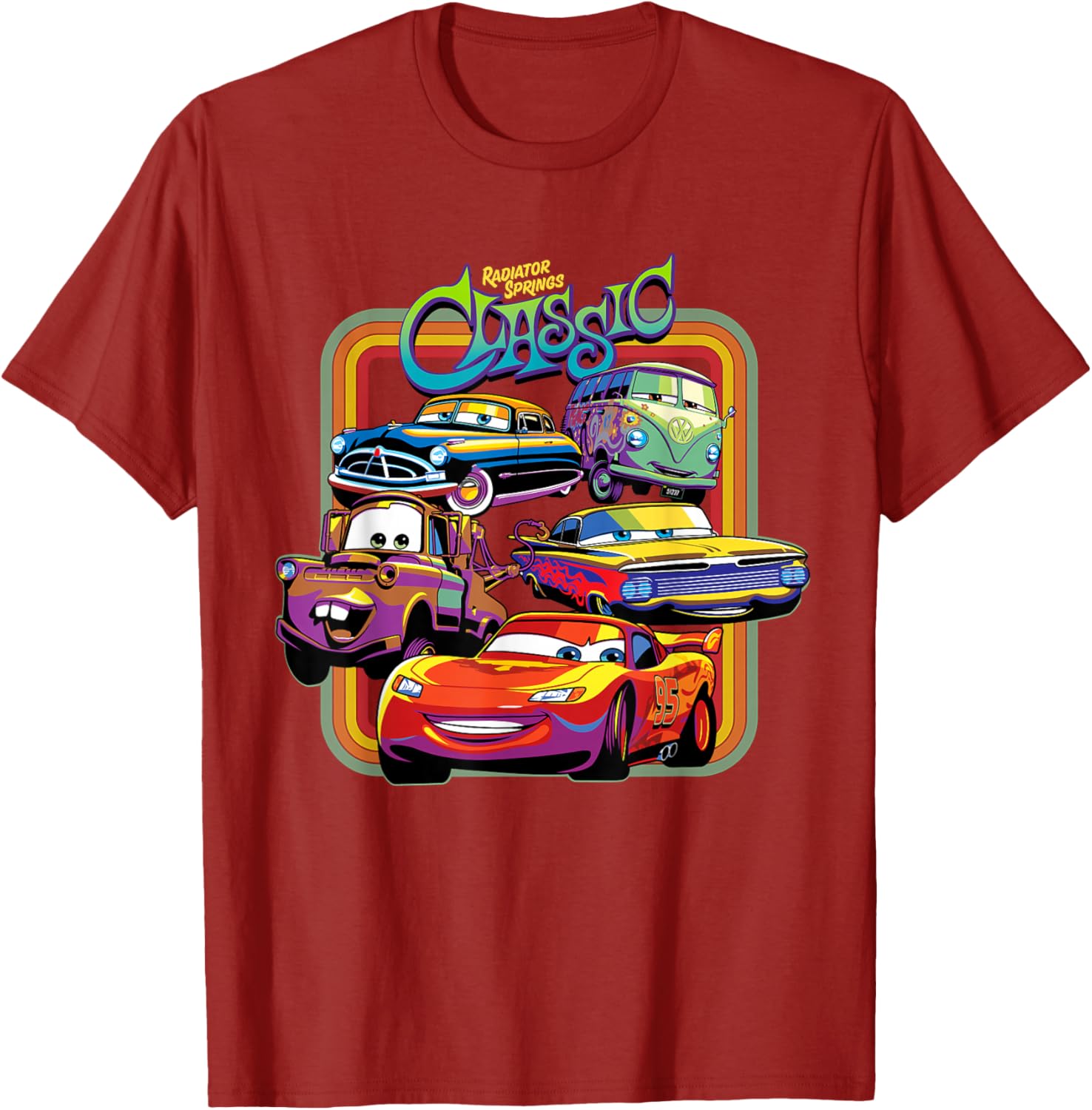 Disney PIXAR Cars Radiator Springs Classic T-Shirt for Kids and Adults - 3
