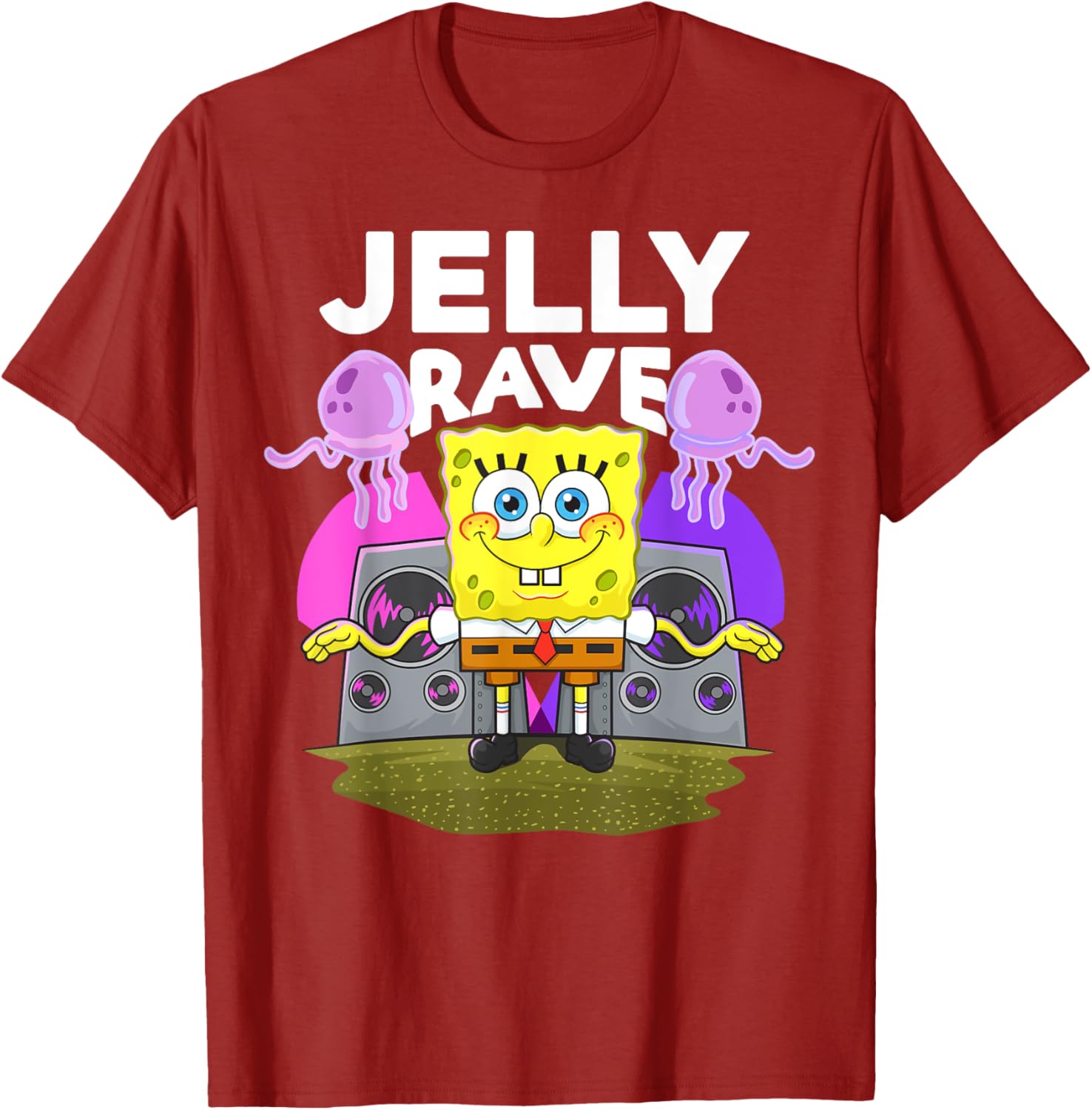 Mademark x SpongeBob SquarePants Jelly Jam Rave T-Shirt for Fun Lovers - 2