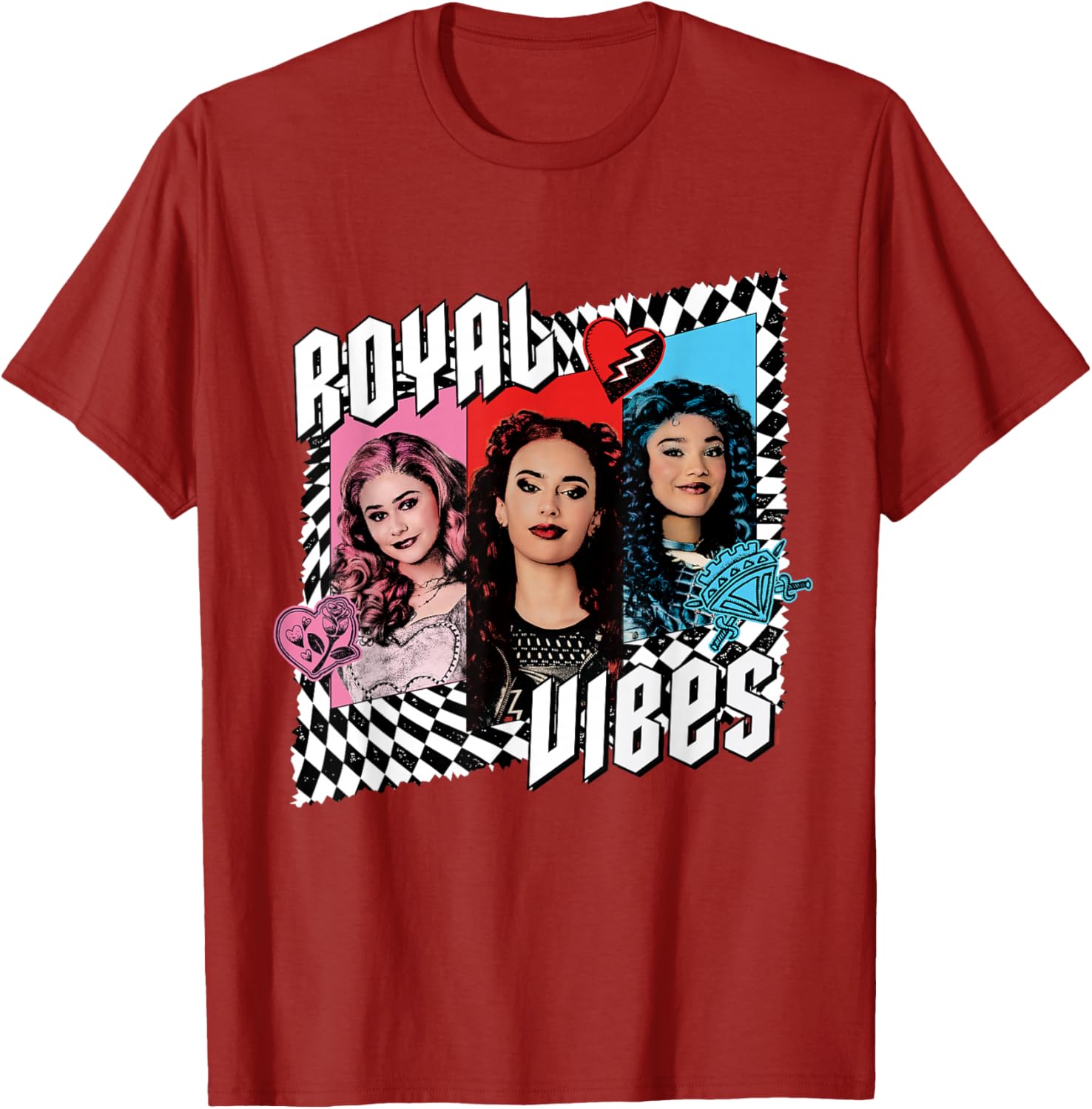 Disney Descendants 4 Trio Royal Vibes T-Shirt for Kids and Teens - 17