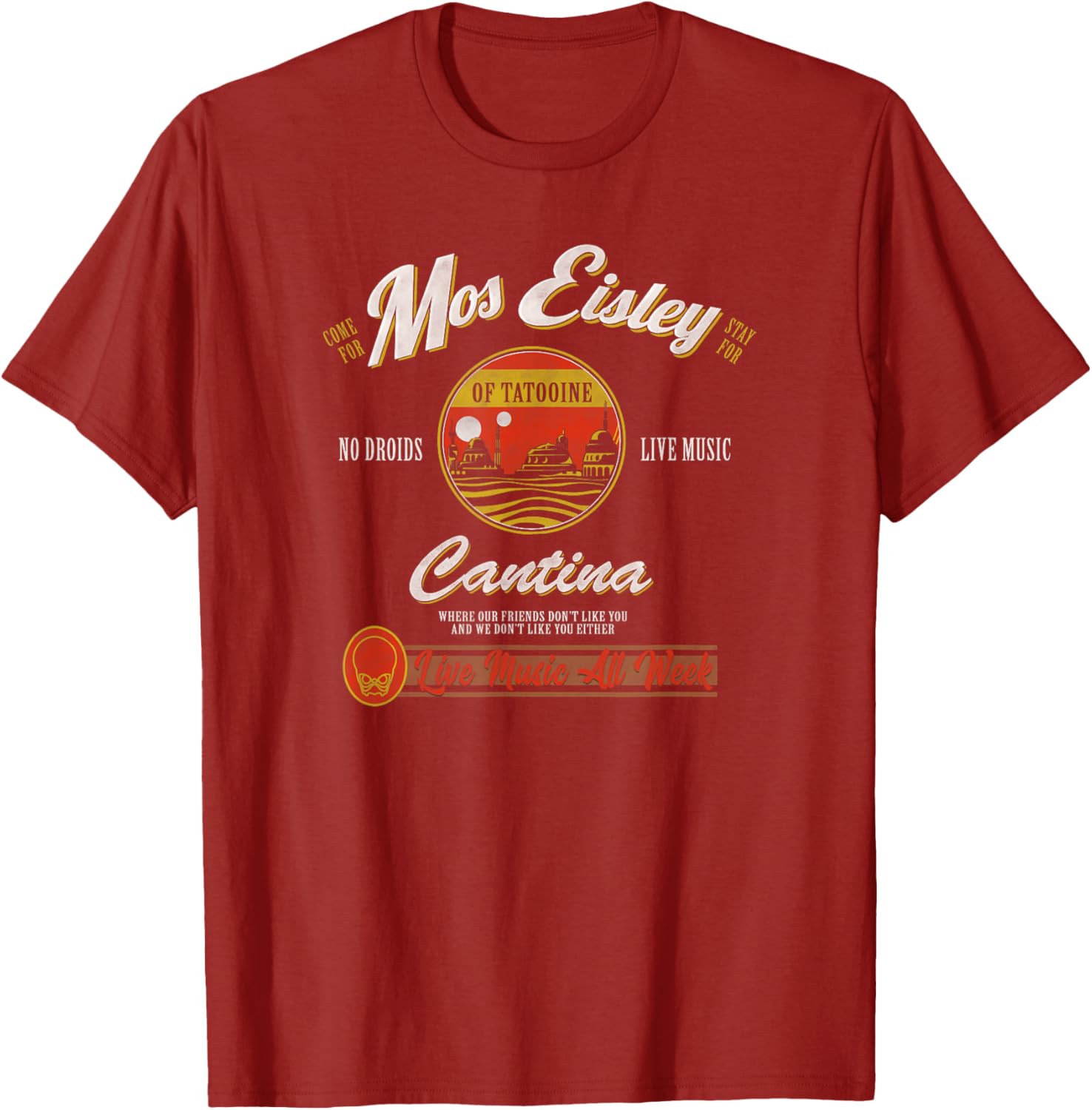Star Wars Mos Eisley Cantina Live Music T-Shirt for Fans and Collectors - 14