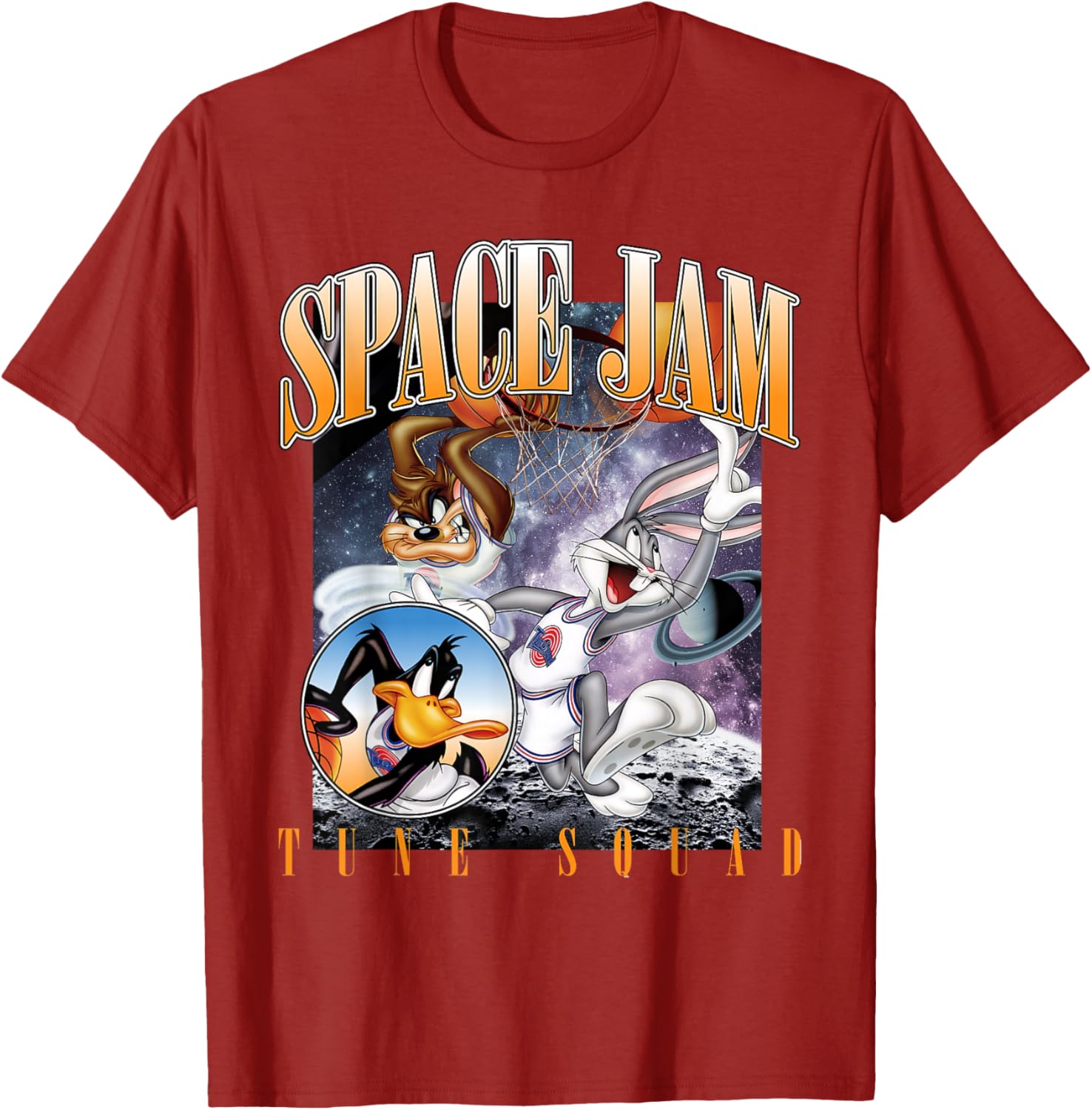 Vintage Space Jam Tune Squad T-Shirt for Fans of Classic Basketball Style - 4